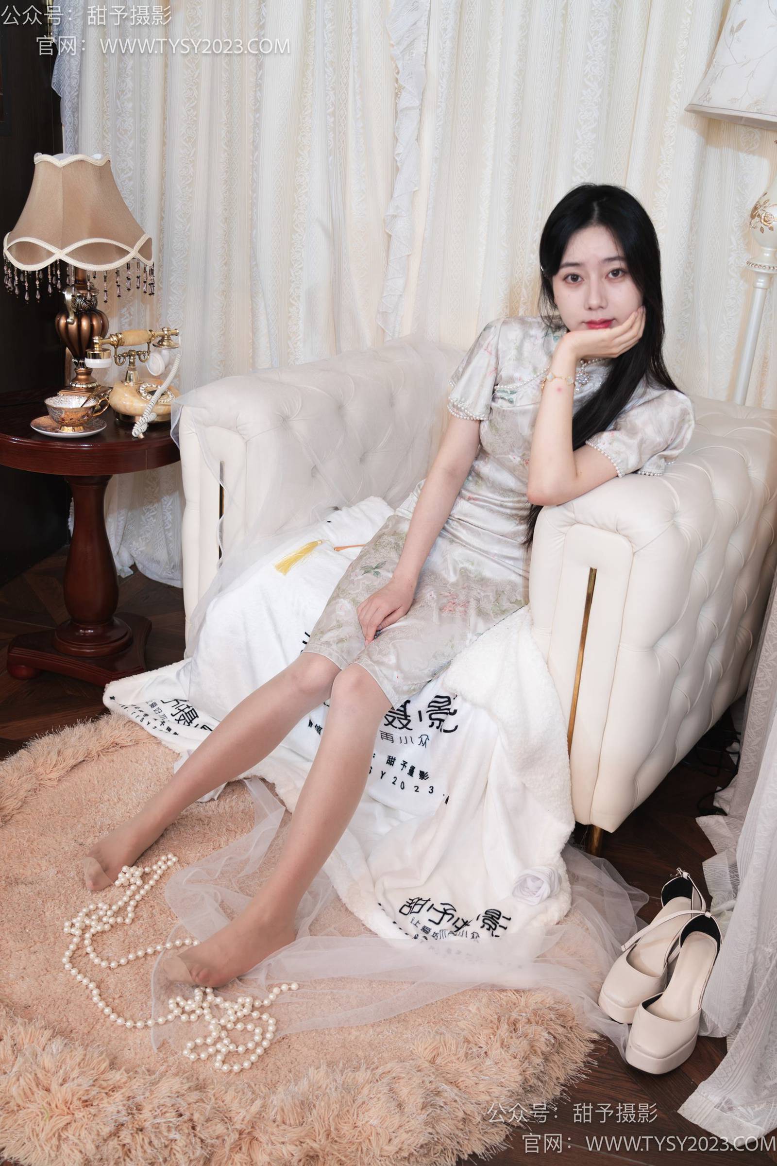 图片[110]-甜予摄影 NO.006 鱼鱼-高跟鞋、白棉袜、肉丝[124P] – 速更版-美库