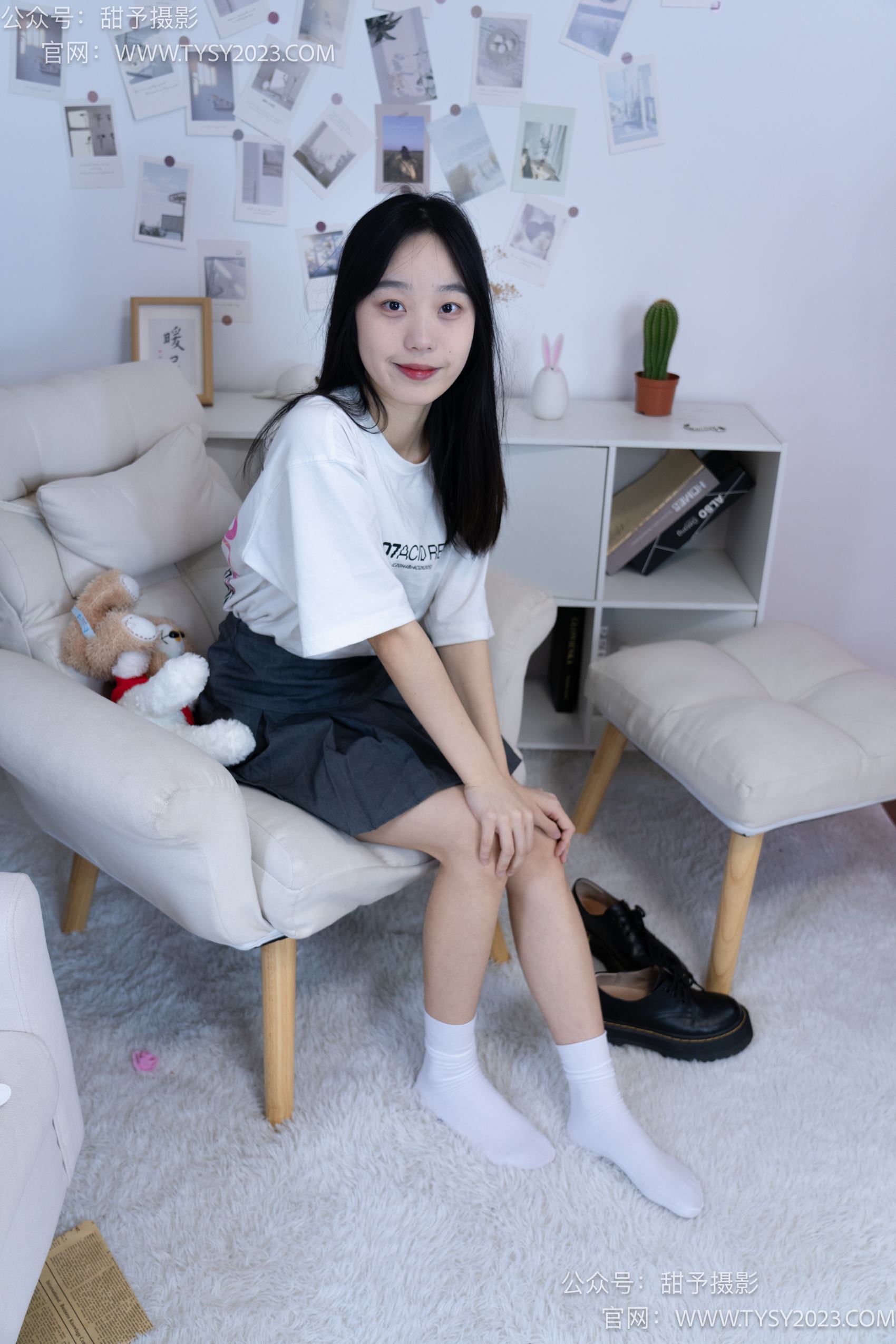 图片[43]-甜予摄影 NO.008 艺艺-皮鞋、白棉袜、裸足[122P] – 速更版-美库