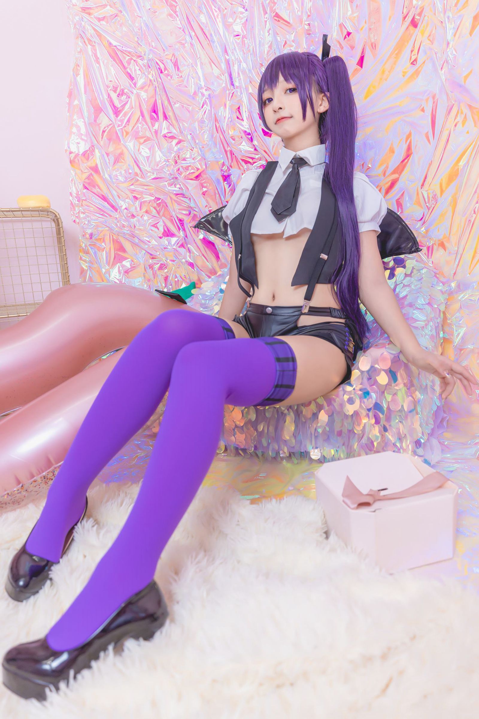 图片[16]-神楽板真冬 – 紫色小恶魔[59P] – 速更版-美库