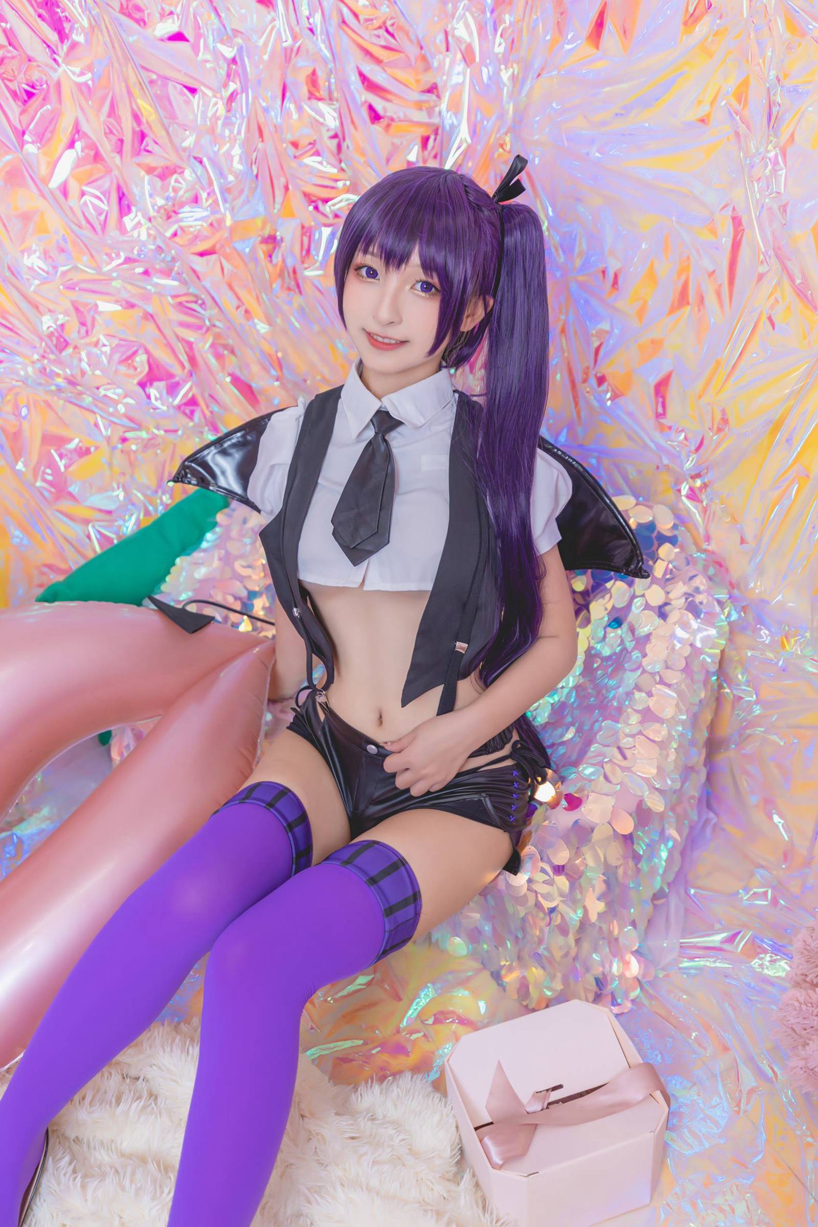 图片[17]-神楽板真冬 – 紫色小恶魔[59P] – 速更版-美库