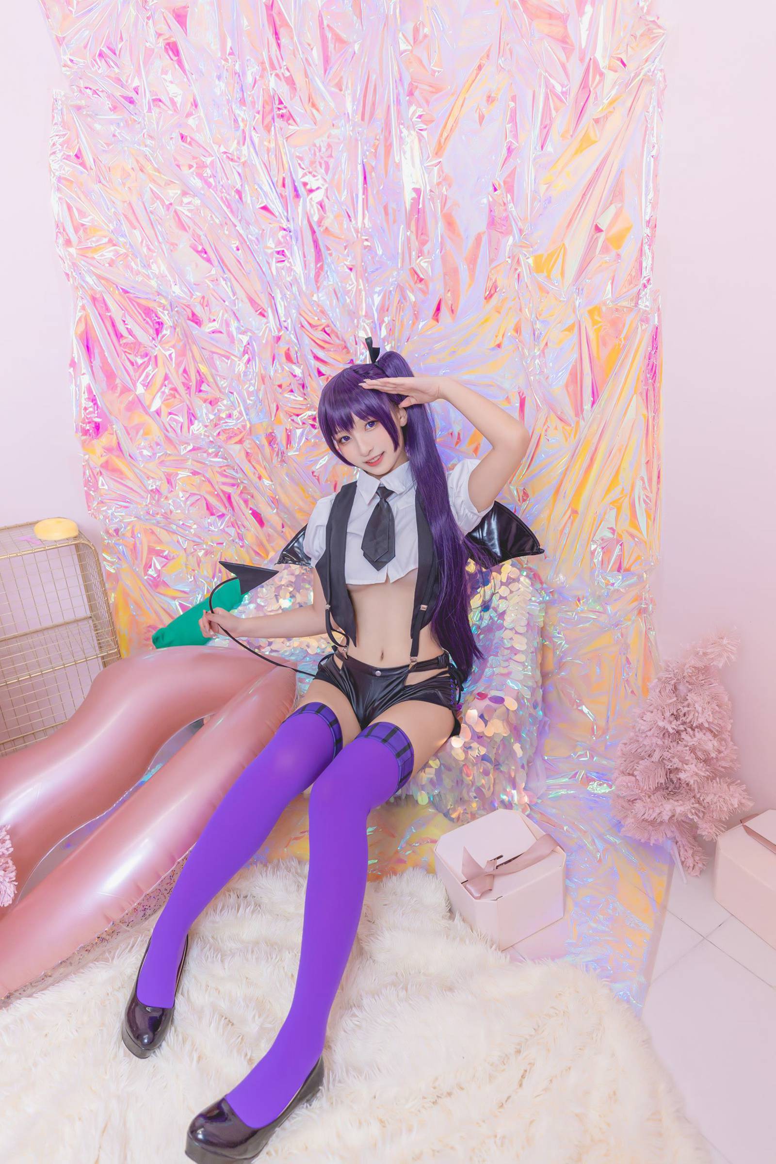 图片[18]-神楽板真冬 – 紫色小恶魔[59P] – 速更版-美库
