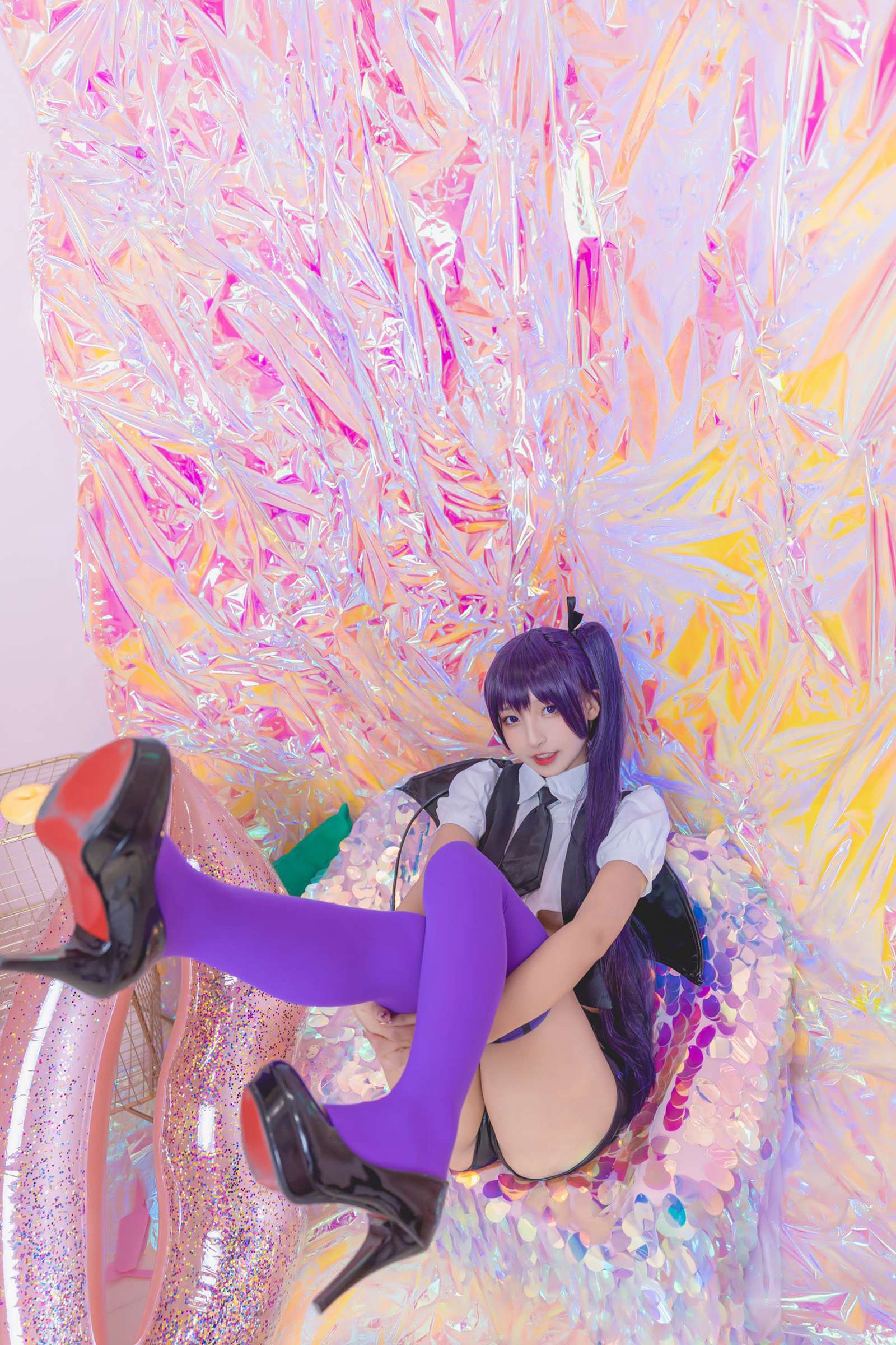 图片[20]-神楽板真冬 – 紫色小恶魔[59P] – 速更版-美库