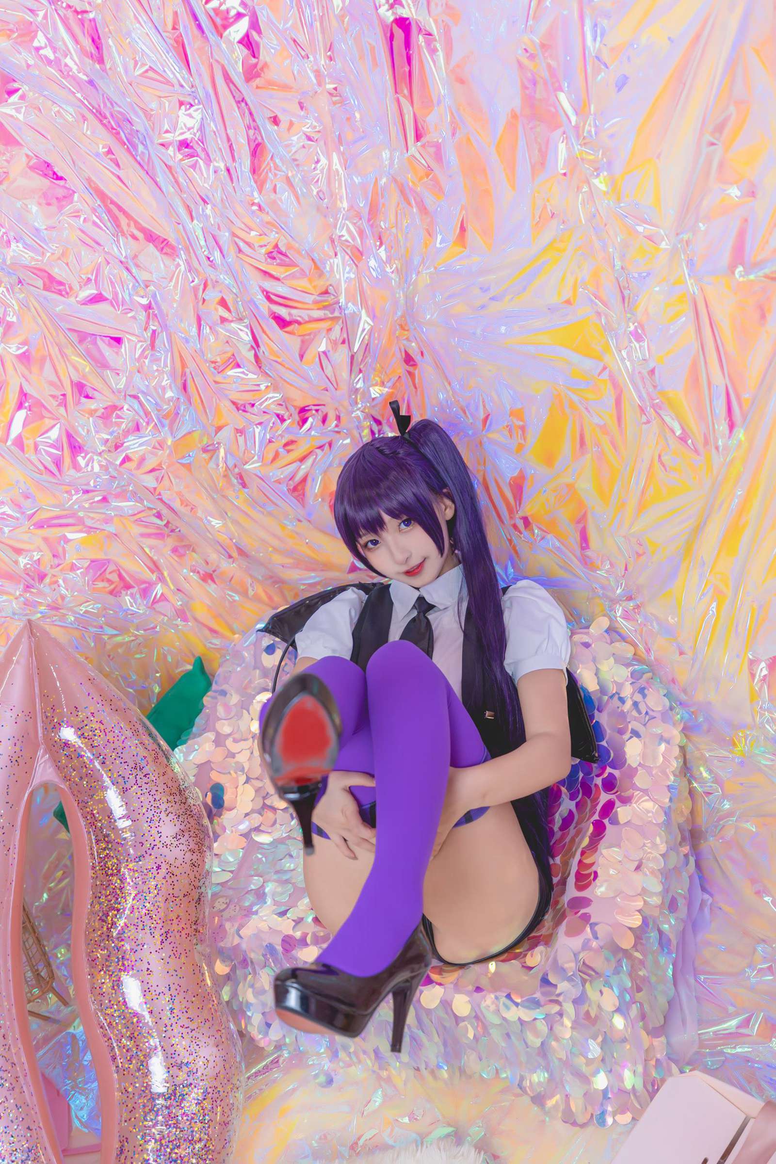 图片[23]-神楽板真冬 – 紫色小恶魔[59P] – 速更版-美库