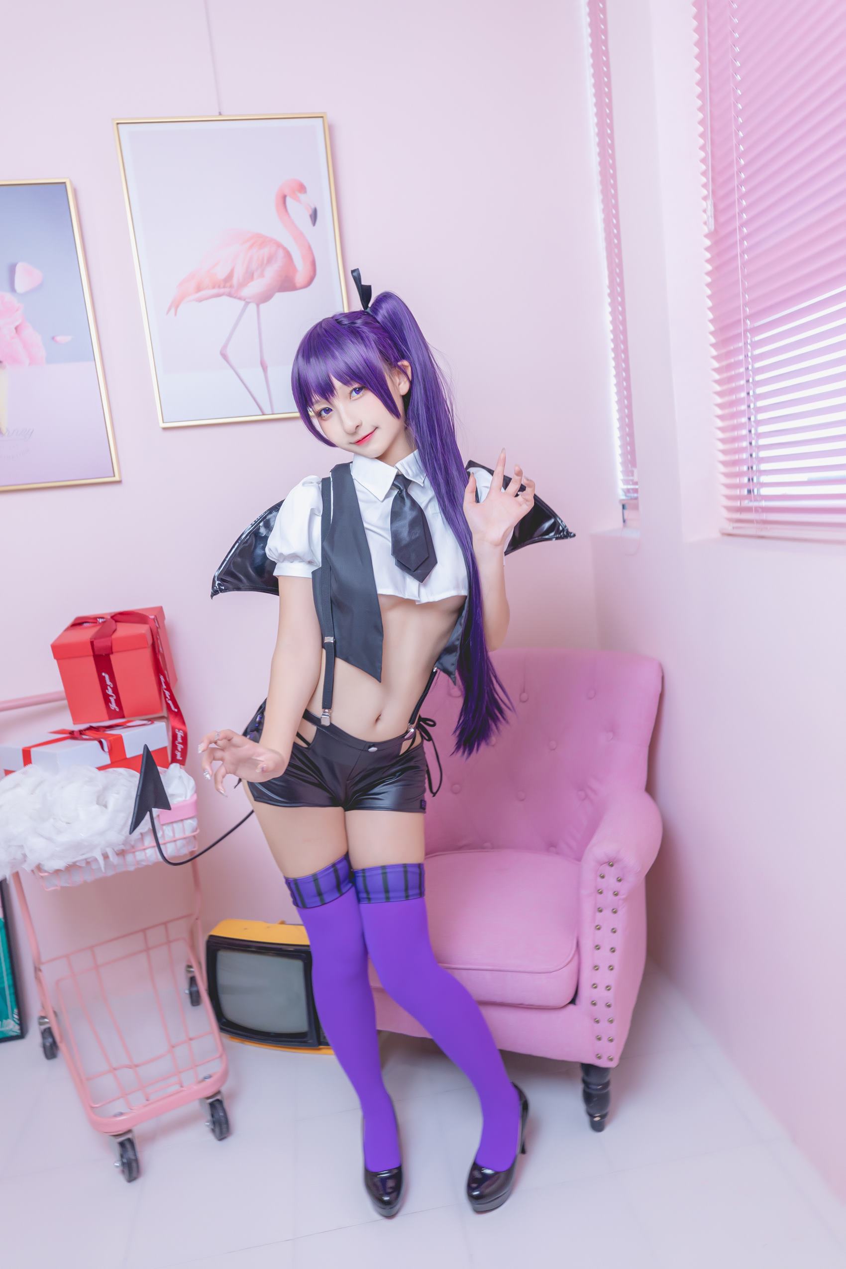 图片[33]-神楽板真冬 – 紫色小恶魔[59P] – 速更版-美库