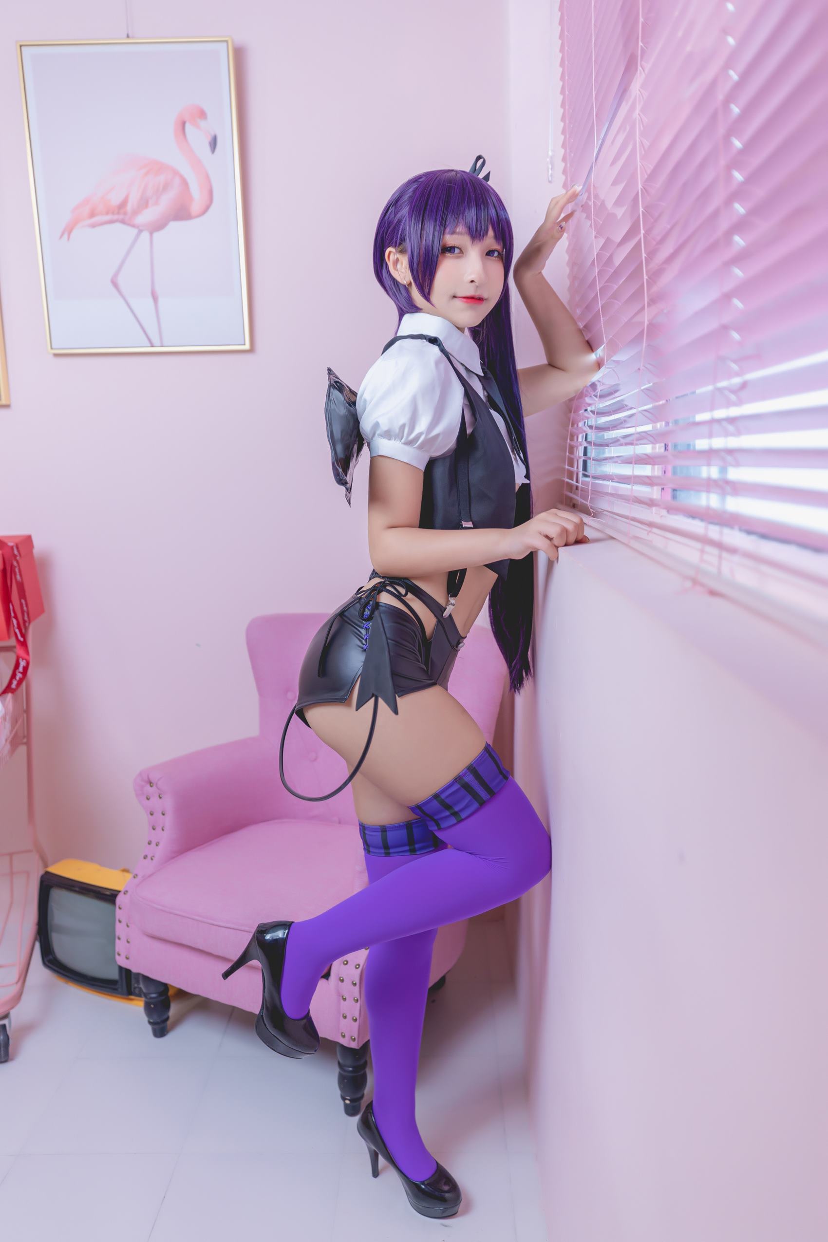 图片[34]-神楽板真冬 – 紫色小恶魔[59P] – 速更版-美库
