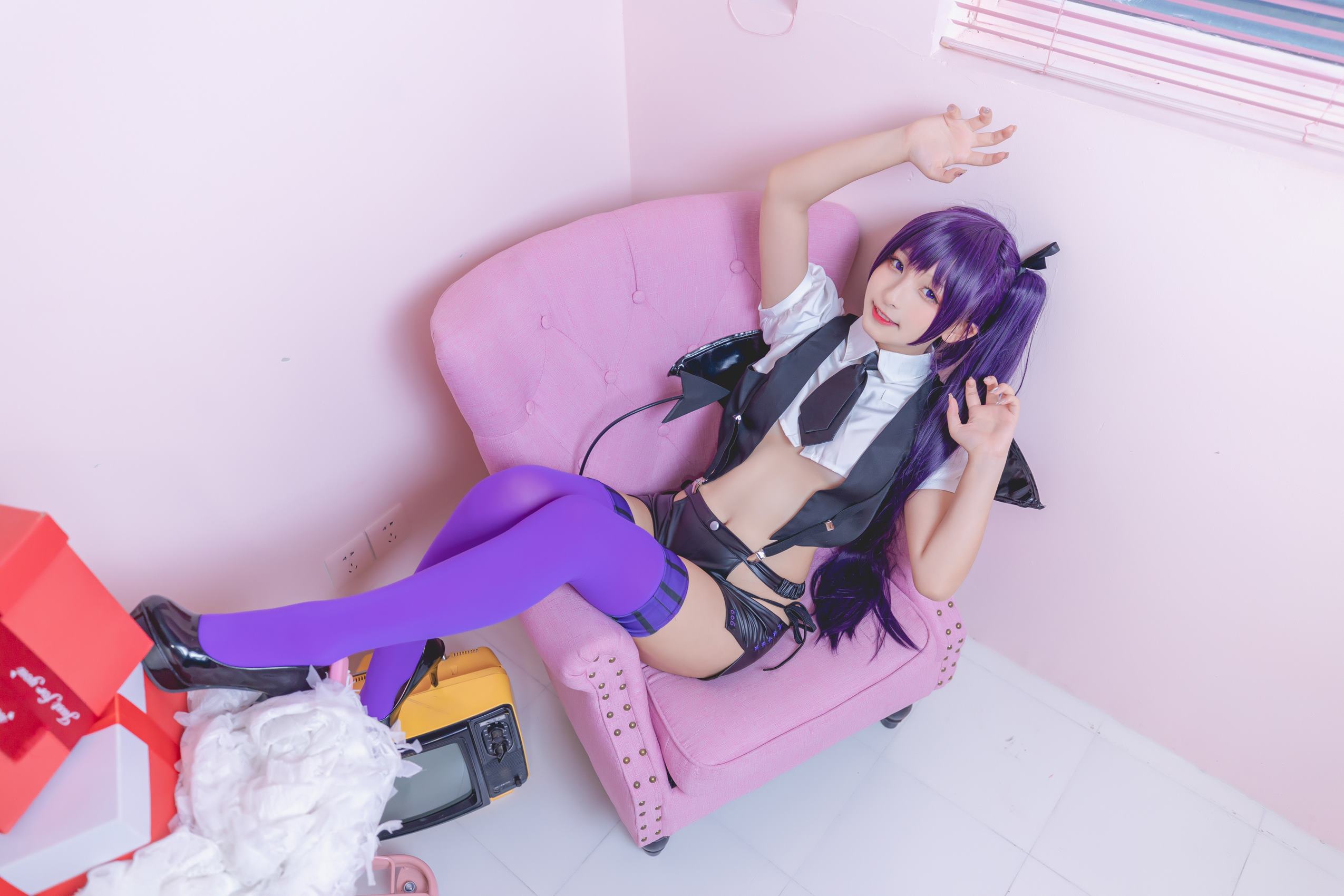 图片[43]-神楽板真冬 – 紫色小恶魔[59P] – 速更版-美库