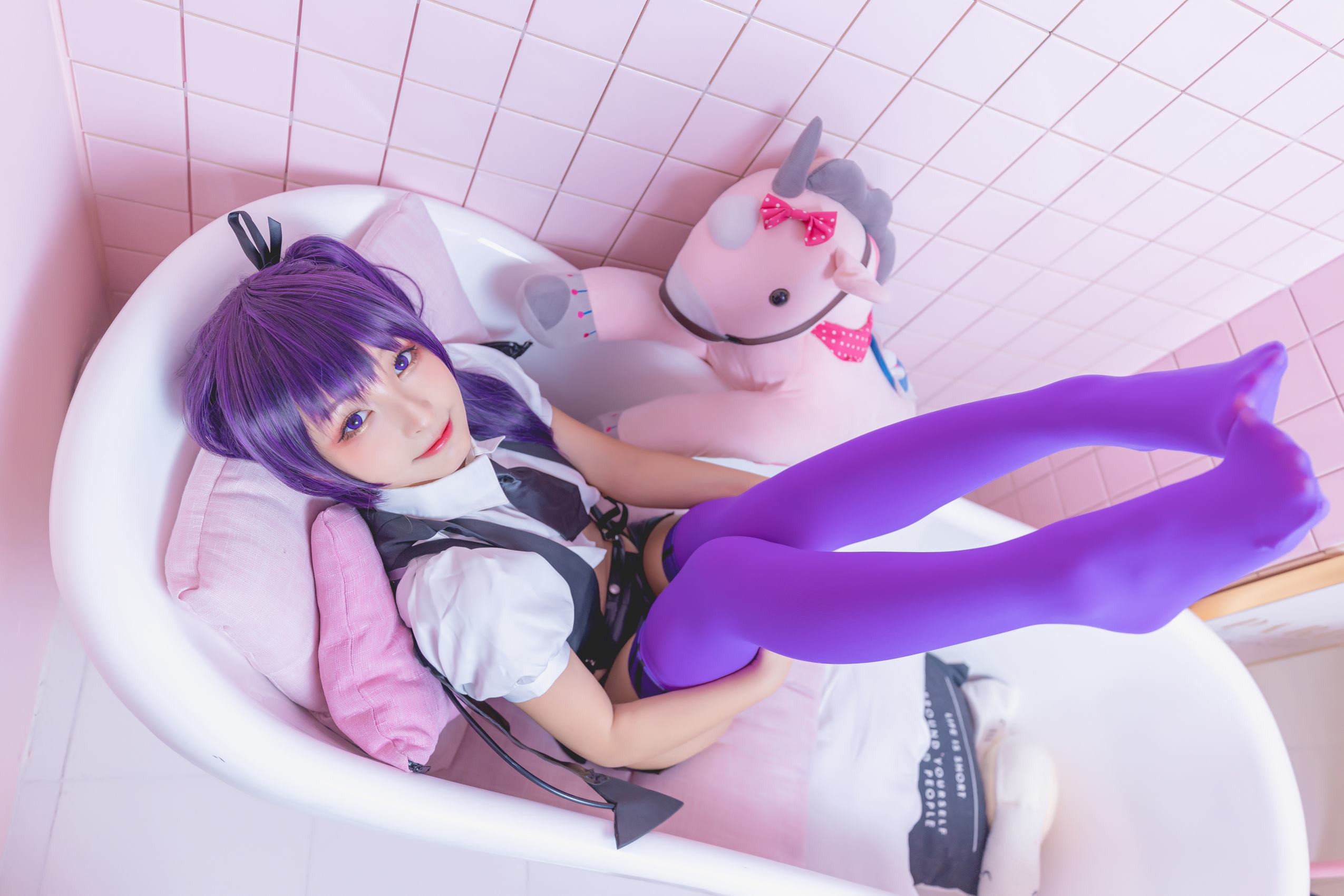 图片[47]-神楽板真冬 – 紫色小恶魔[59P] – 速更版-美库