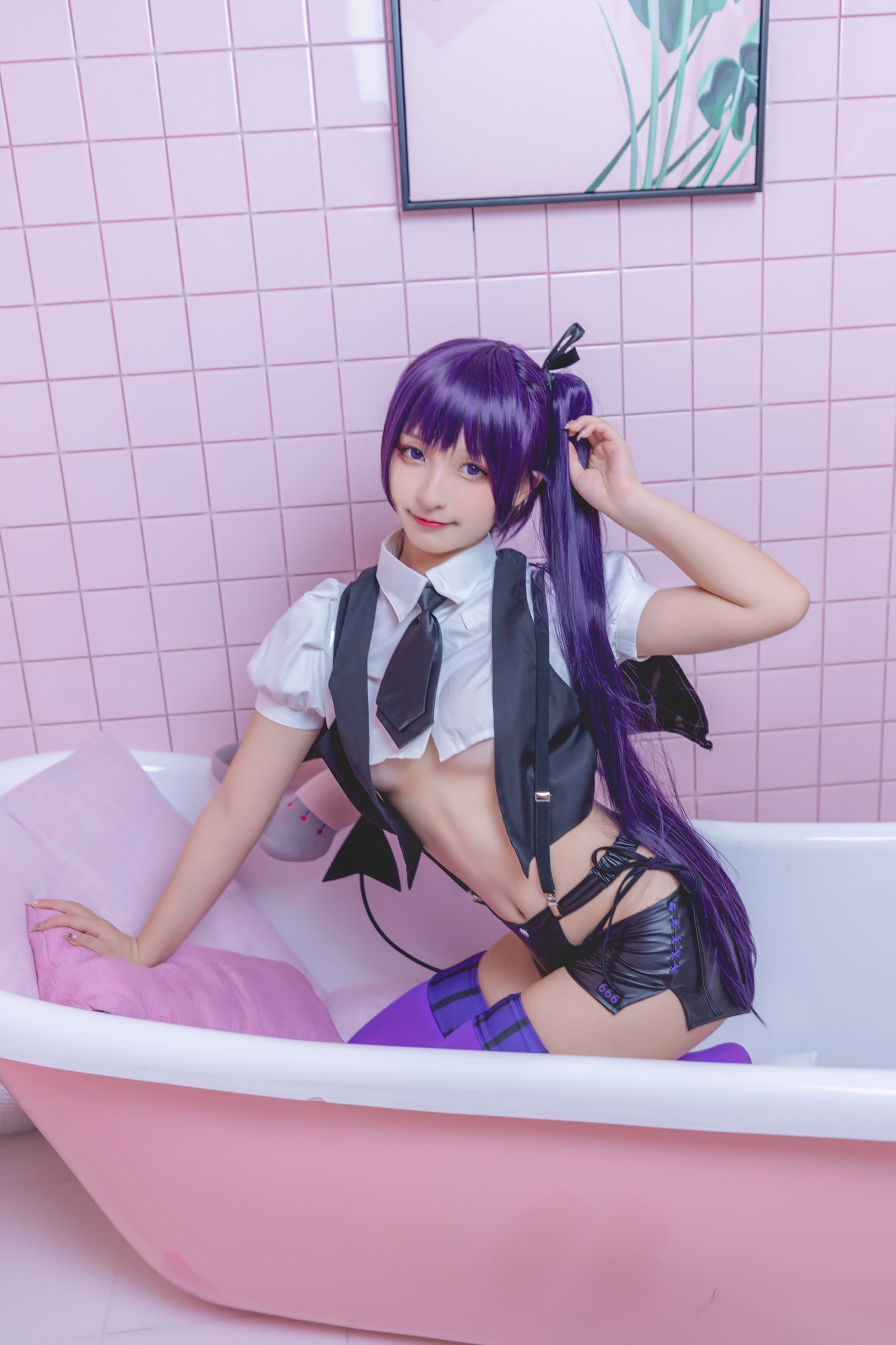 图片[53]-神楽板真冬 – 紫色小恶魔[59P] – 速更版-美库