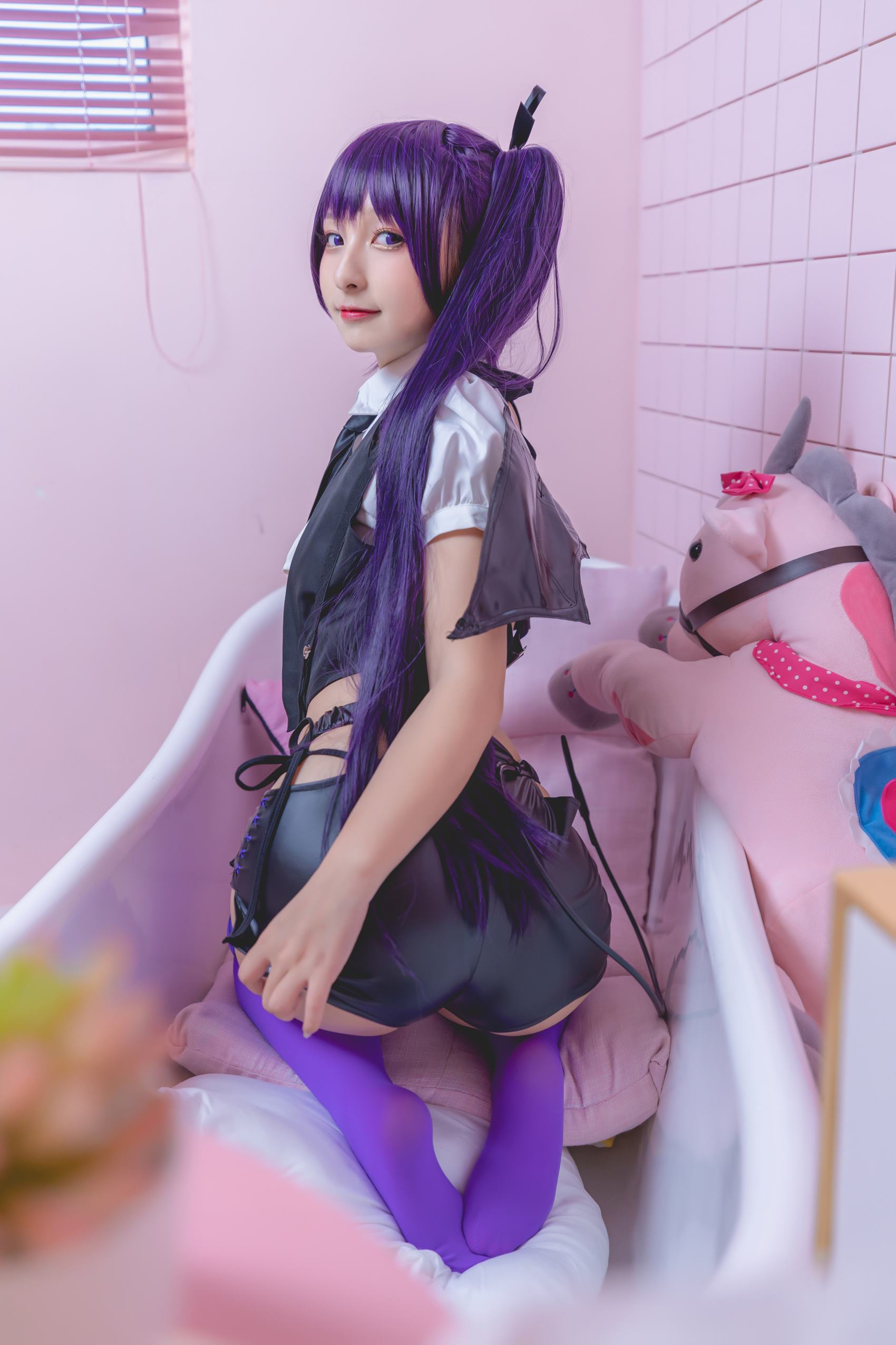 图片[55]-神楽板真冬 – 紫色小恶魔[59P] – 速更版-美库