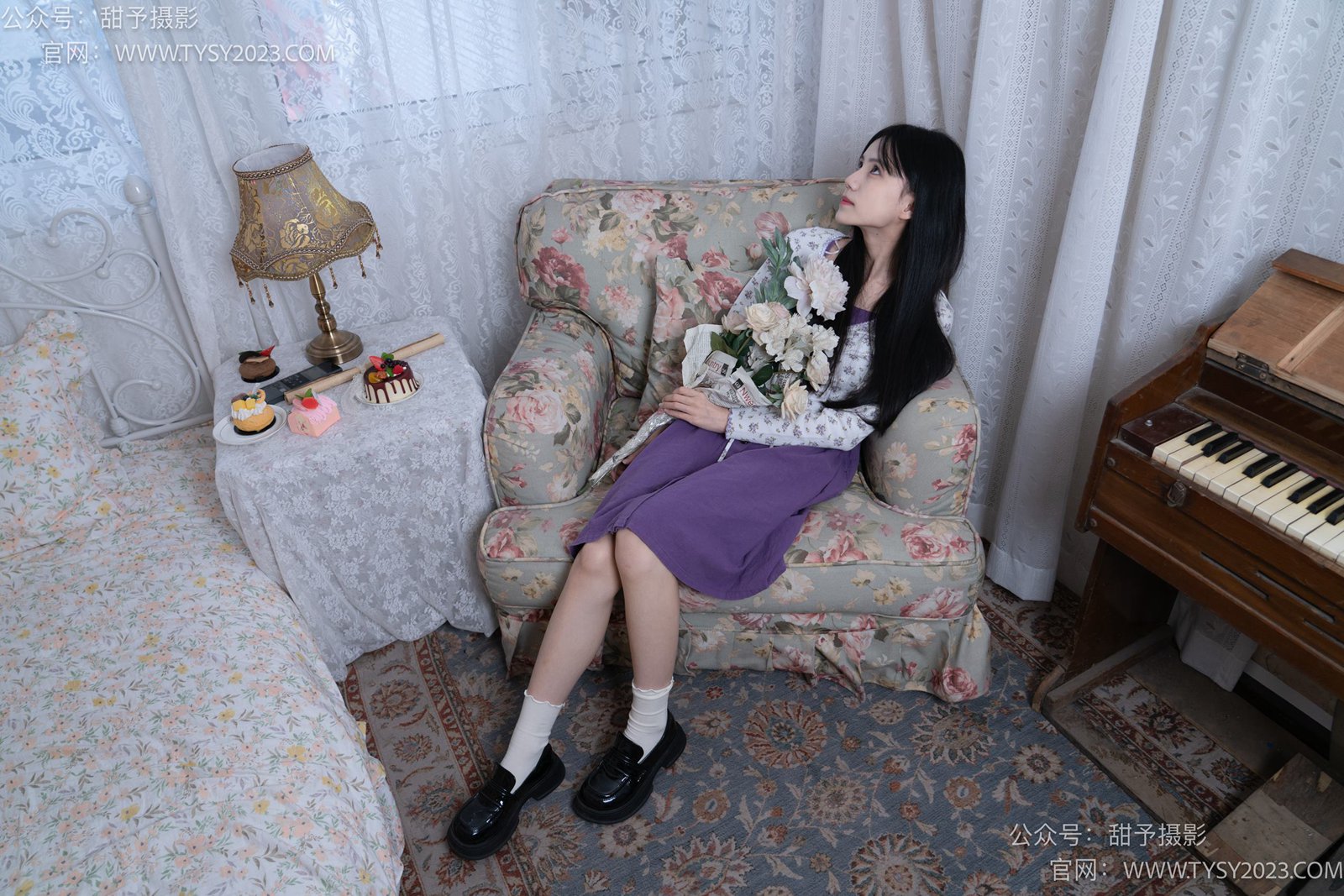 图片[14]-甜予摄影 NO.009 胡桃-皮鞋、白棉袜、裸足[122P] – 速更版-美库