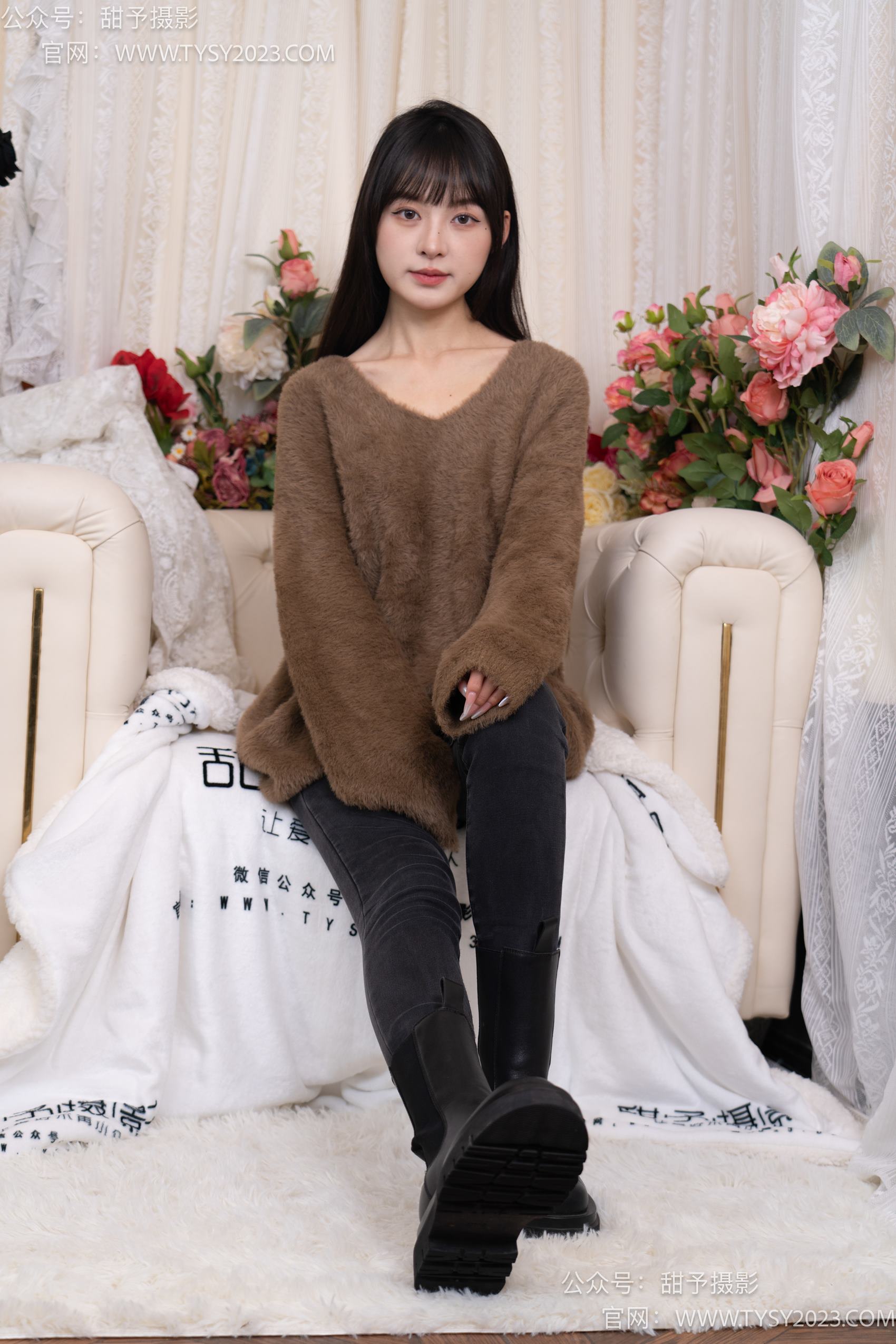 图片[11]-甜予摄影 NO.010 小离-靴子、白棉袜、裸足[131P] – 速更版-美库