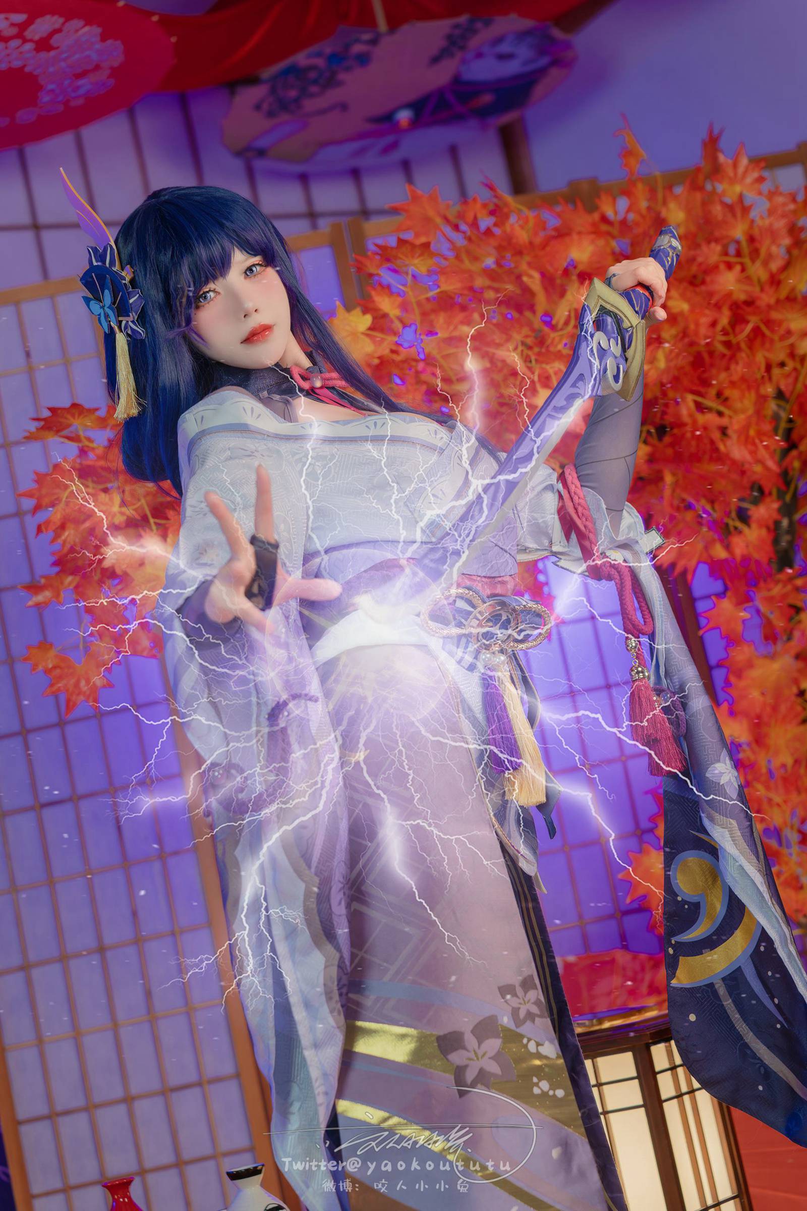 图片[15]-咬一口兔娘 – 原神雷电将军[32P] – 速更版-美库