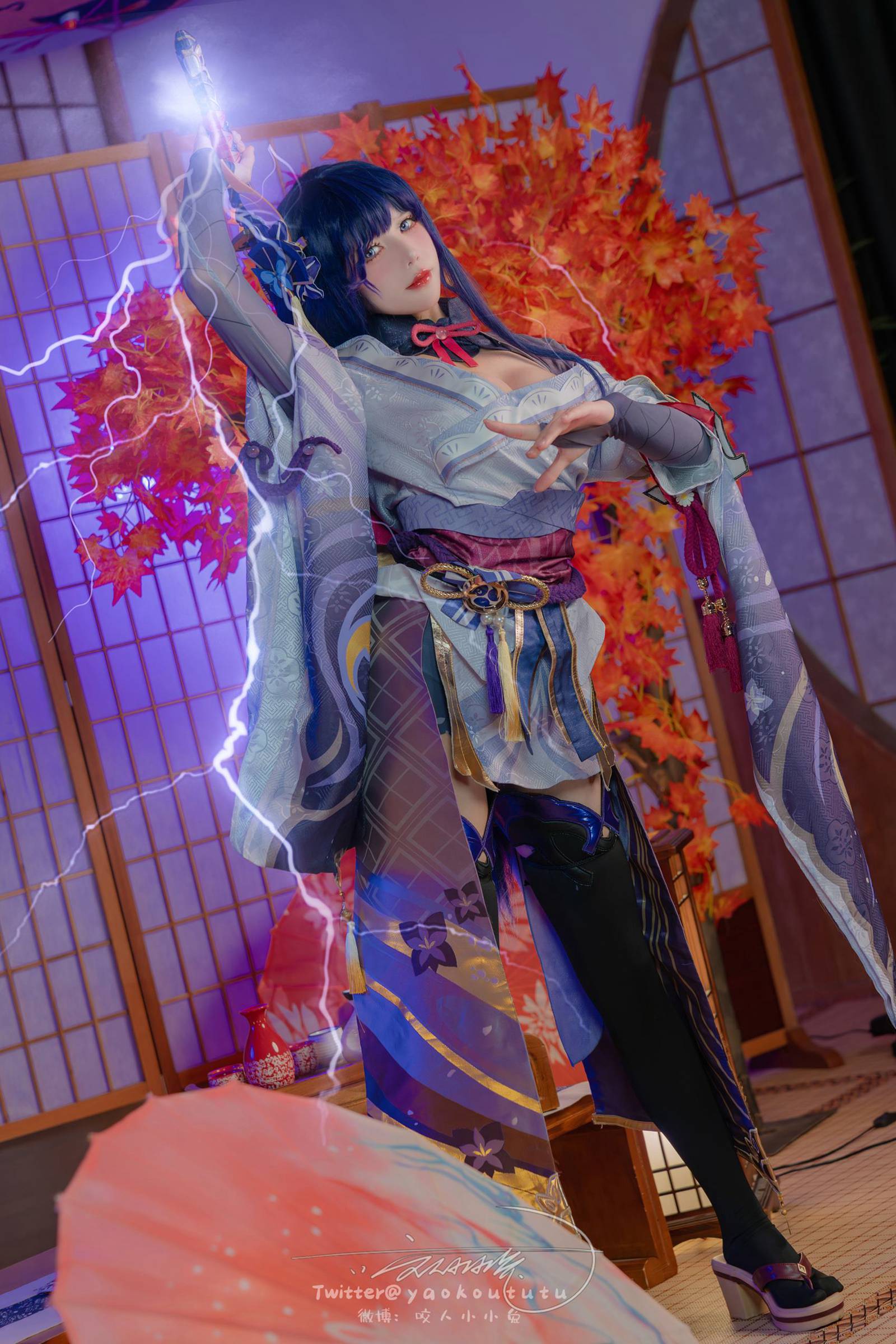 图片[16]-咬一口兔娘 – 原神雷电将军[32P] – 速更版-美库