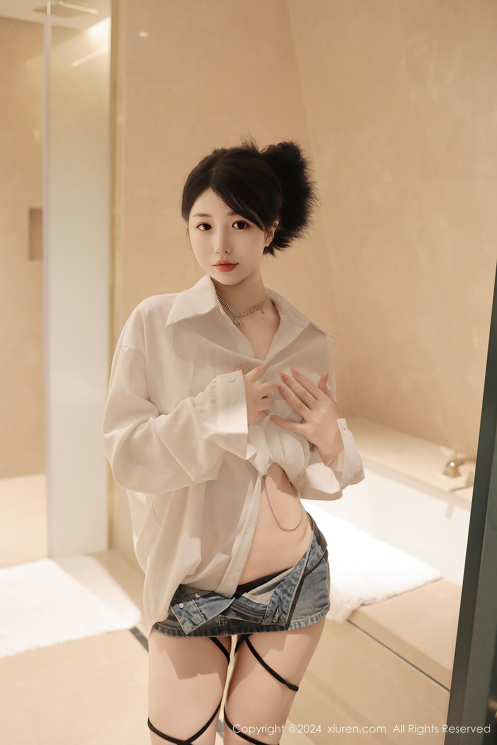 图片[14]-[Xiuren秀人网]2024.04.16 NO.8400 陈小花 白色衬衫 [33+1P] – 速更版-美库