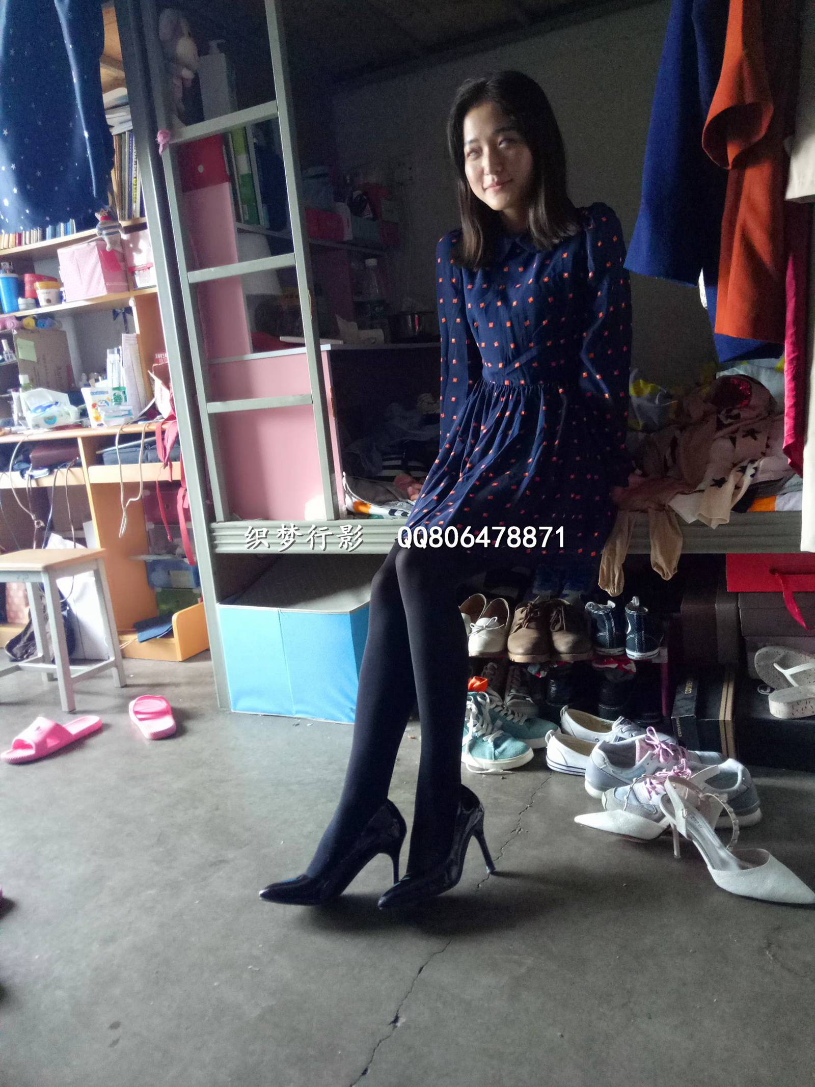 图片[15]-织梦行影@NO.004-第四期 宿舍黑丝高跟（黑丝）[57P] – 速更版-美库