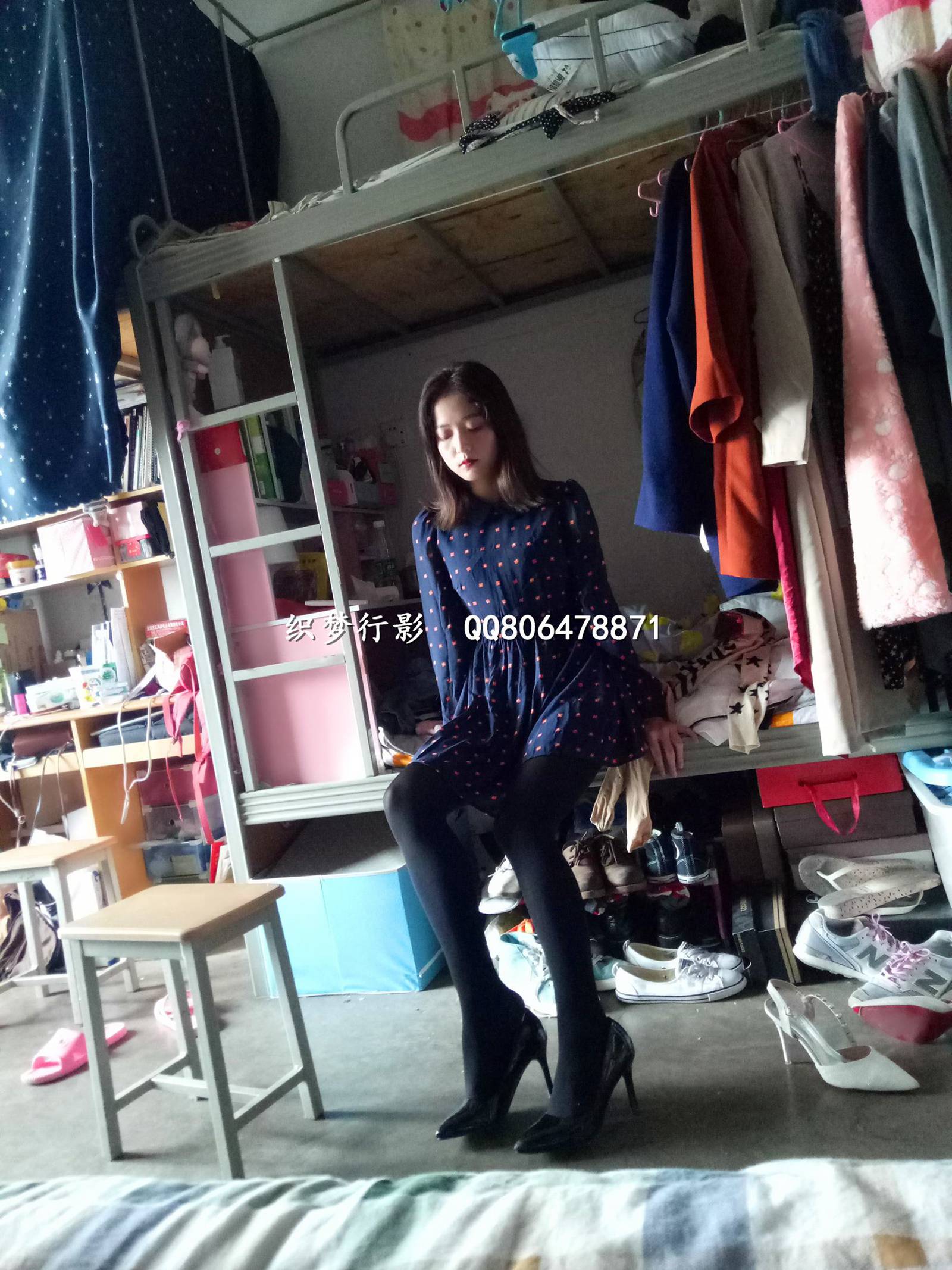 图片[16]-织梦行影@NO.004-第四期 宿舍黑丝高跟（黑丝）[57P] – 速更版-美库