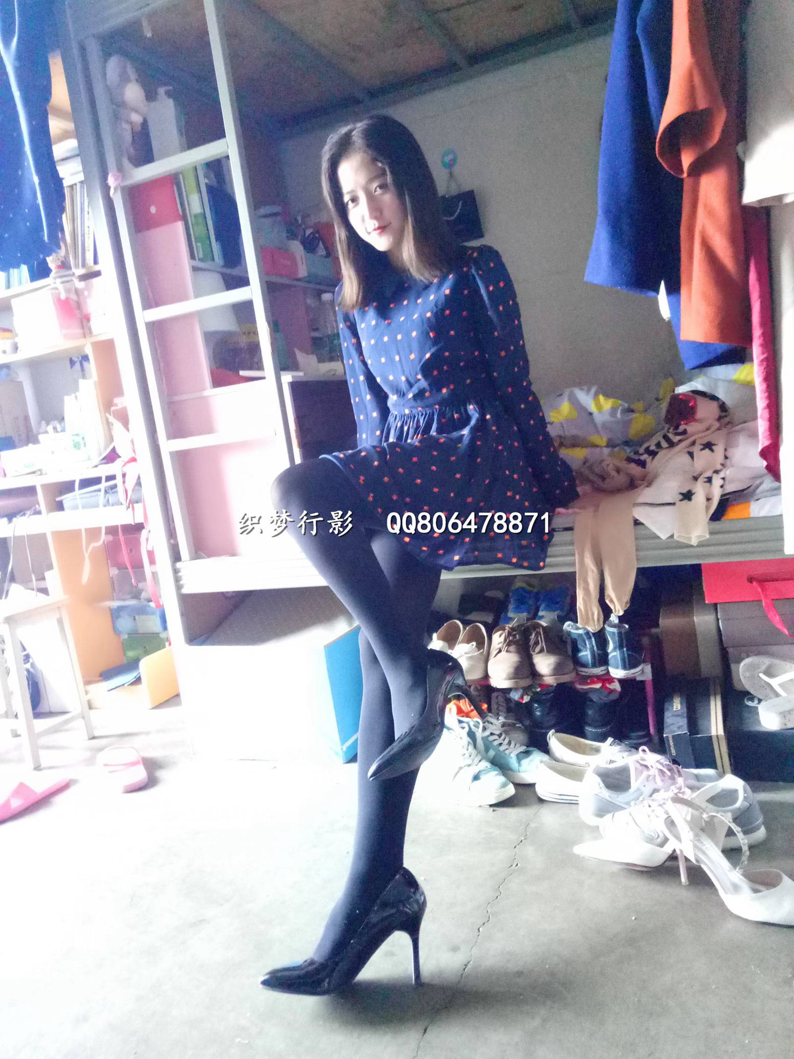 图片[20]-织梦行影@NO.004-第四期 宿舍黑丝高跟（黑丝）[57P] – 速更版-美库