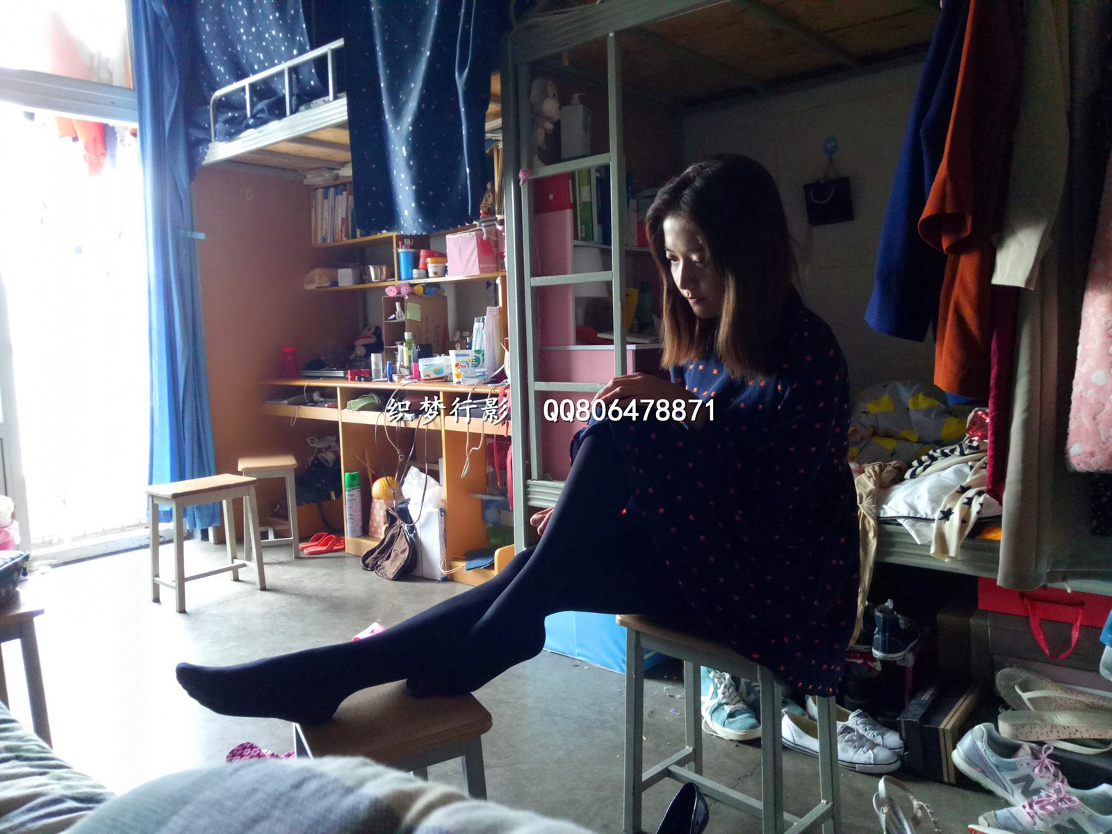 图片[27]-织梦行影@NO.004-第四期 宿舍黑丝高跟（黑丝）[57P] – 速更版-美库