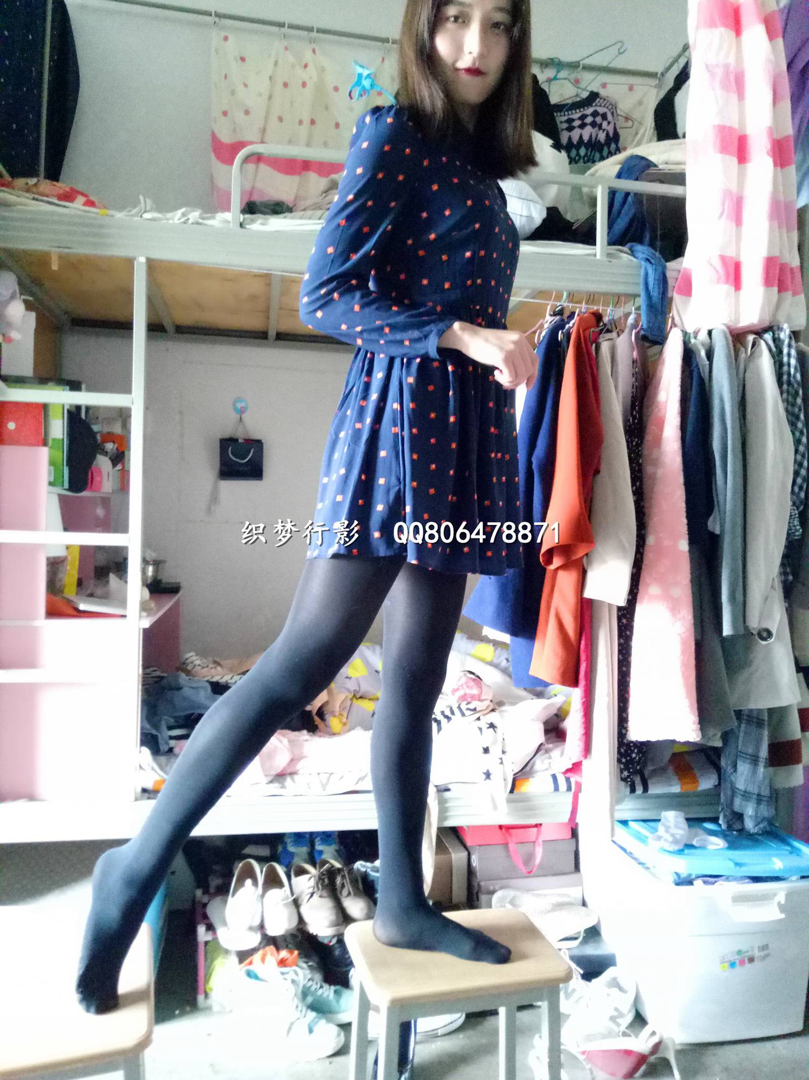 图片[31]-织梦行影@NO.004-第四期 宿舍黑丝高跟（黑丝）[57P] – 速更版-美库