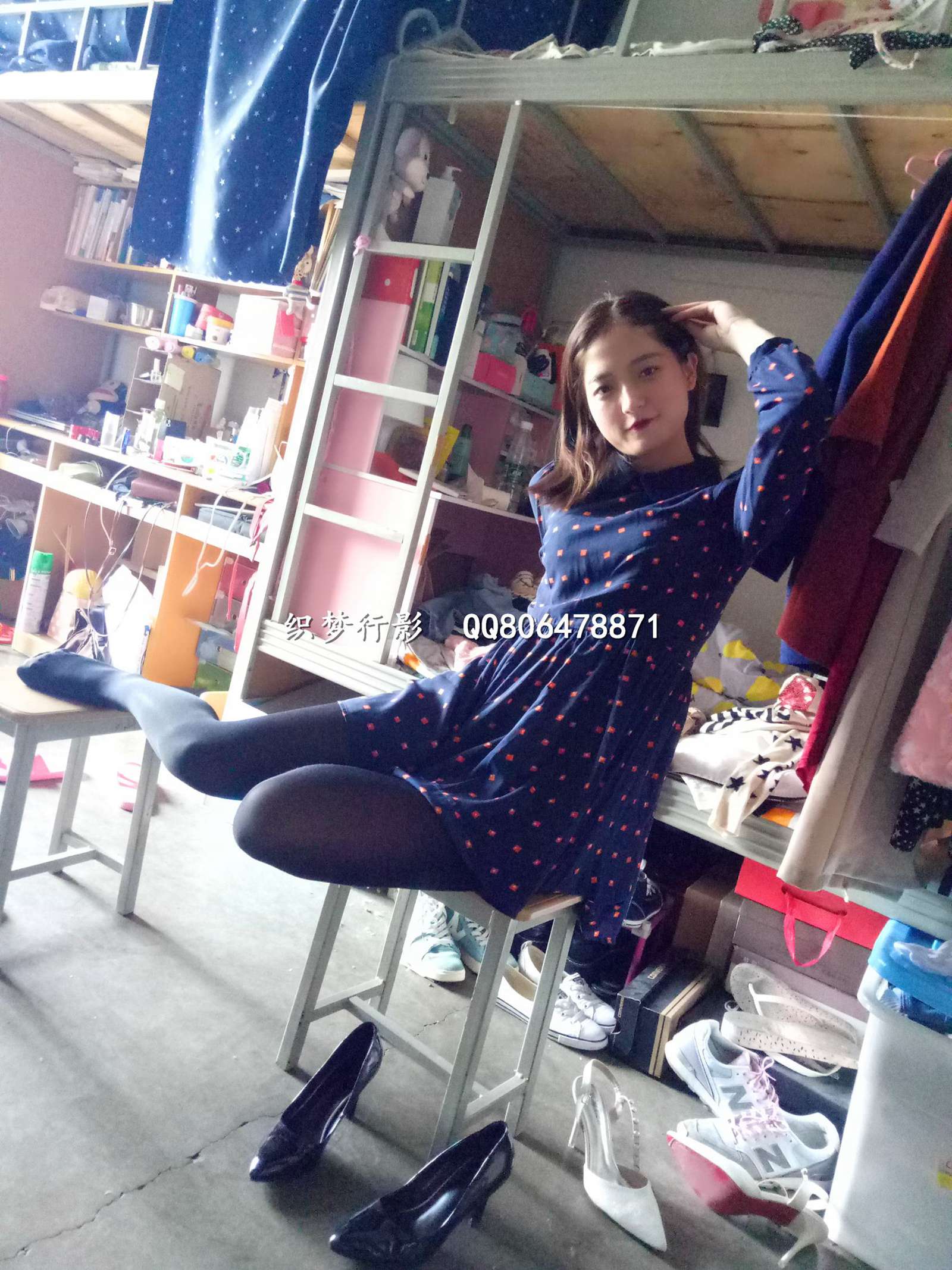 图片[33]-织梦行影@NO.004-第四期 宿舍黑丝高跟（黑丝）[57P] – 速更版-美库