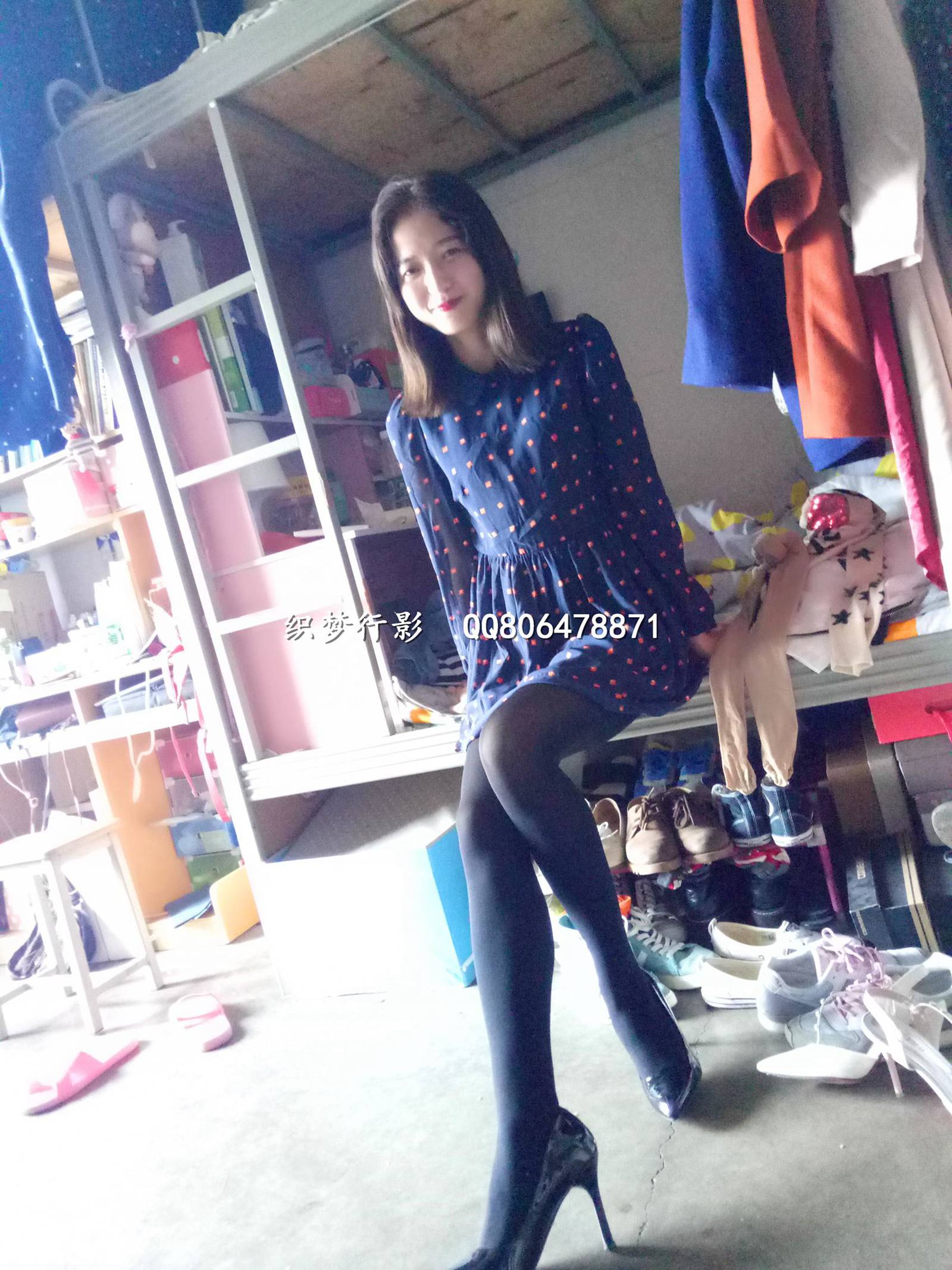 图片[38]-织梦行影@NO.004-第四期 宿舍黑丝高跟（黑丝）[57P] – 速更版-美库