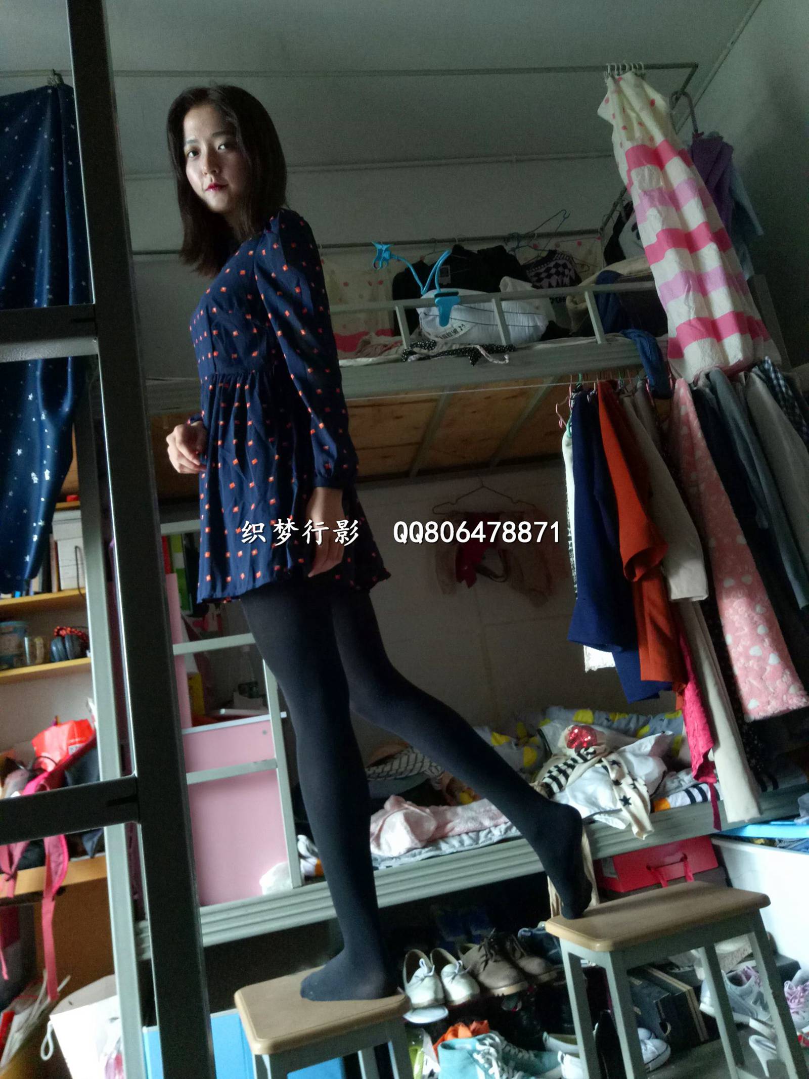 图片[49]-织梦行影@NO.004-第四期 宿舍黑丝高跟（黑丝）[57P] – 速更版-美库