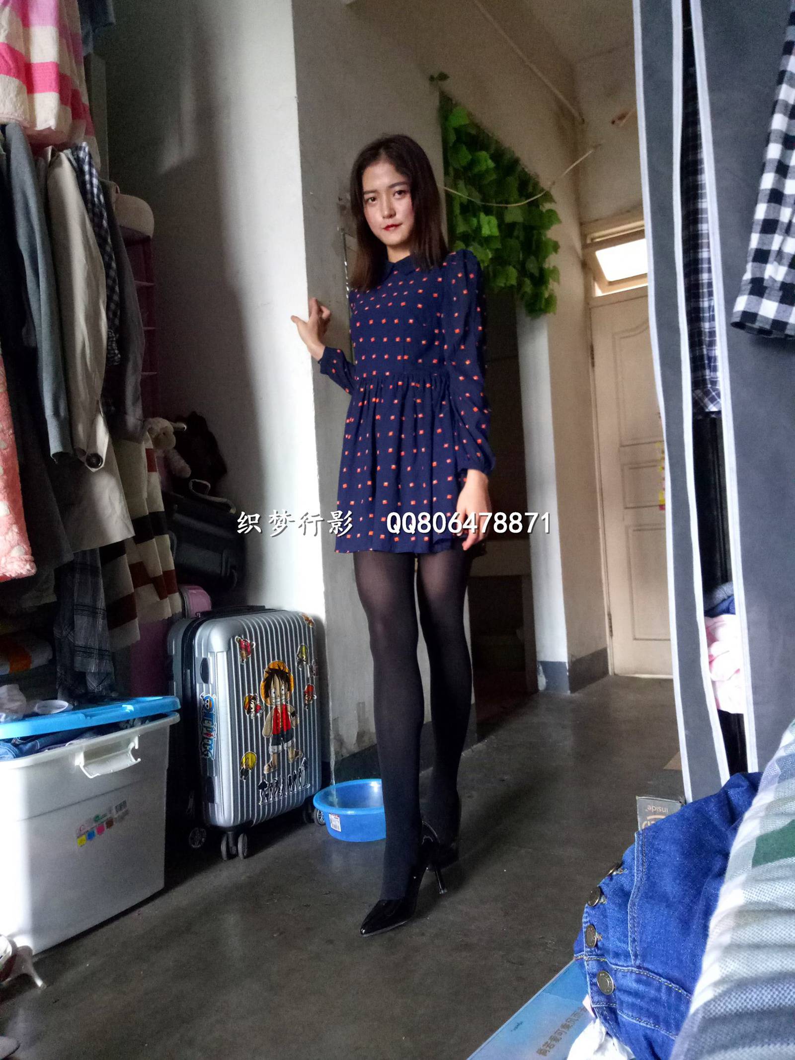 图片[57]-织梦行影@NO.004-第四期 宿舍黑丝高跟（黑丝）[57P] – 速更版-美库