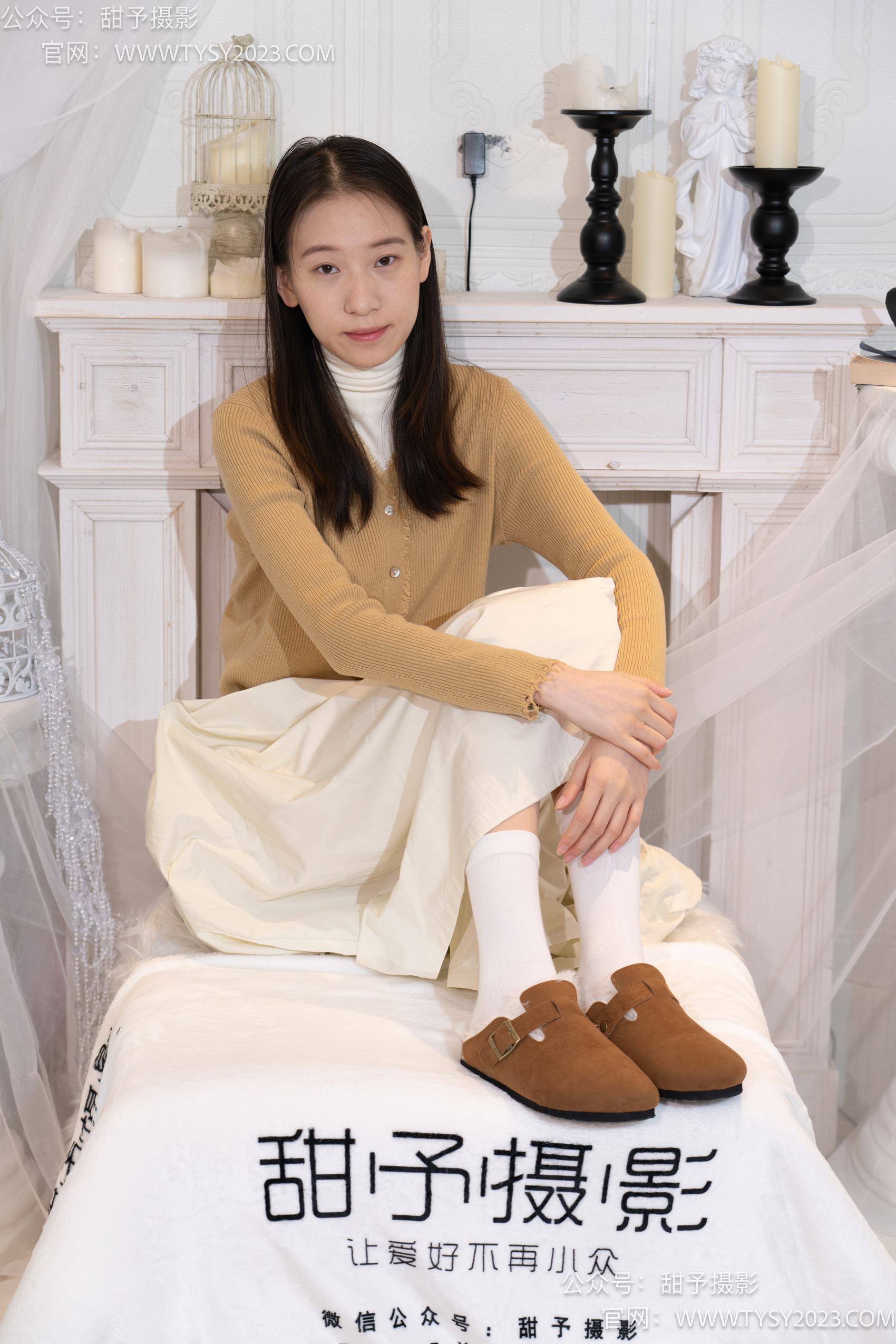 图片[16]-甜予摄影 NO.013 帆帆-平底鞋、白棉袜、裸足[130P] – 速更版-美库