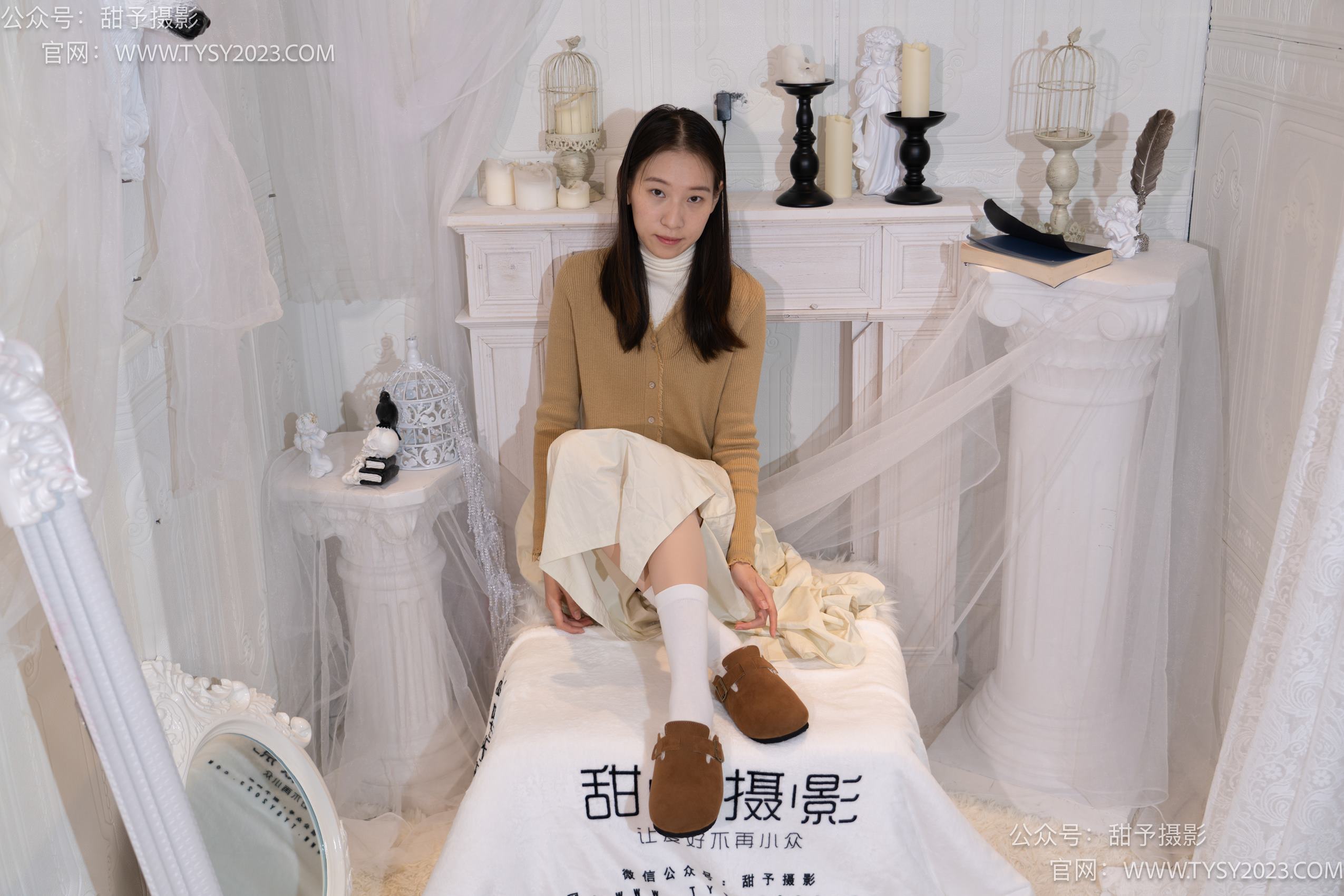 图片[21]-甜予摄影 NO.013 帆帆-平底鞋、白棉袜、裸足[130P] – 速更版-美库