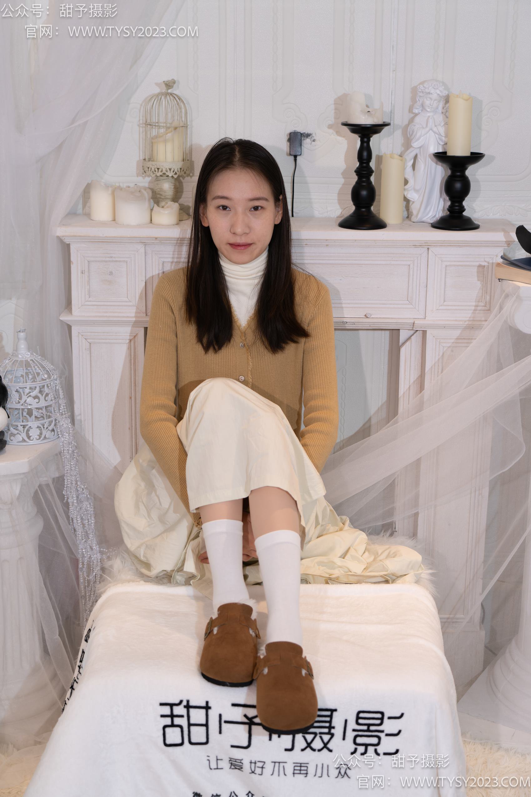 图片[23]-甜予摄影 NO.013 帆帆-平底鞋、白棉袜、裸足[130P] – 速更版-美库