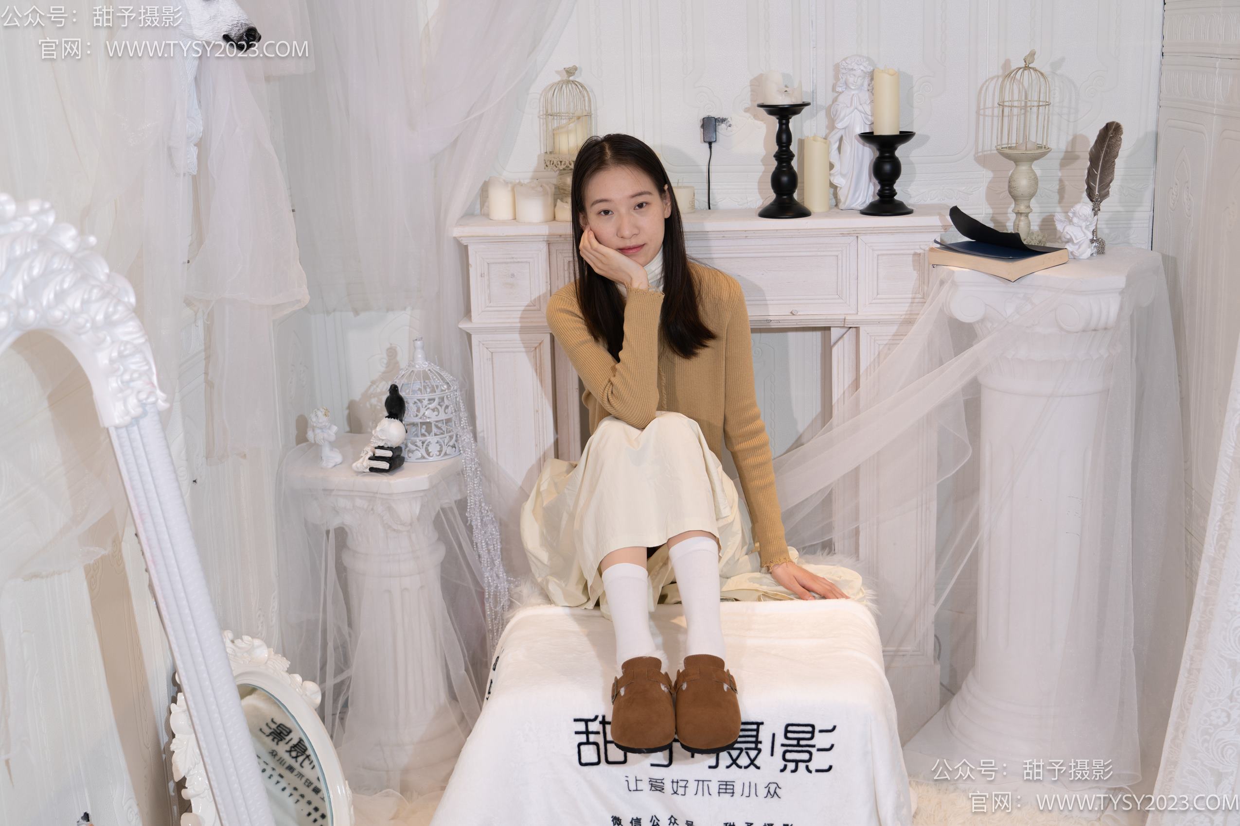 图片[26]-甜予摄影 NO.013 帆帆-平底鞋、白棉袜、裸足[130P] – 速更版-美库