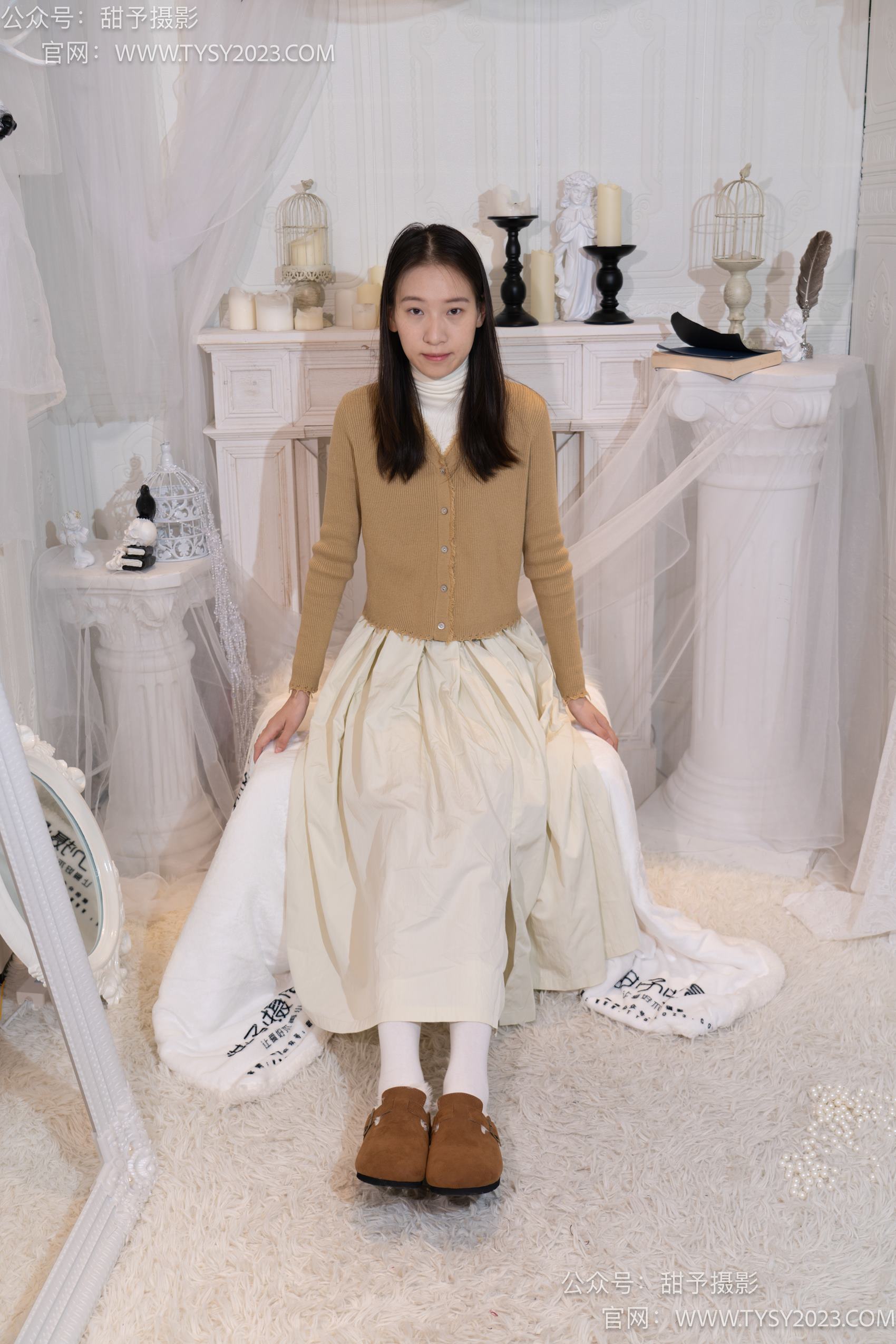 图片[32]-甜予摄影 NO.013 帆帆-平底鞋、白棉袜、裸足[130P] – 速更版-美库