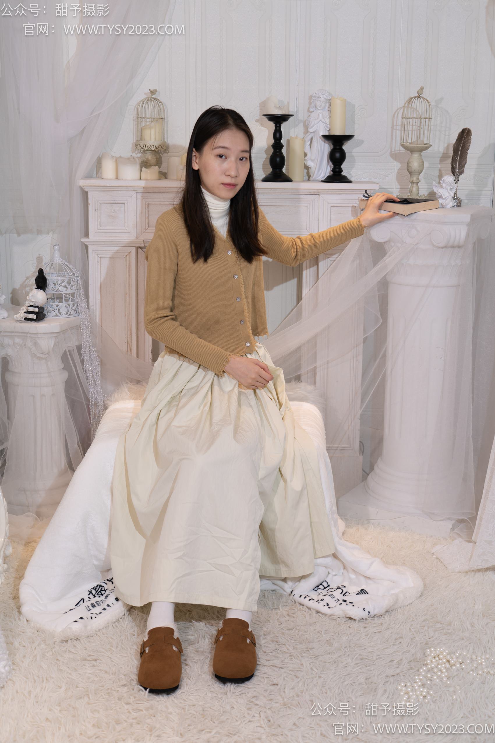 图片[34]-甜予摄影 NO.013 帆帆-平底鞋、白棉袜、裸足[130P] – 速更版-美库