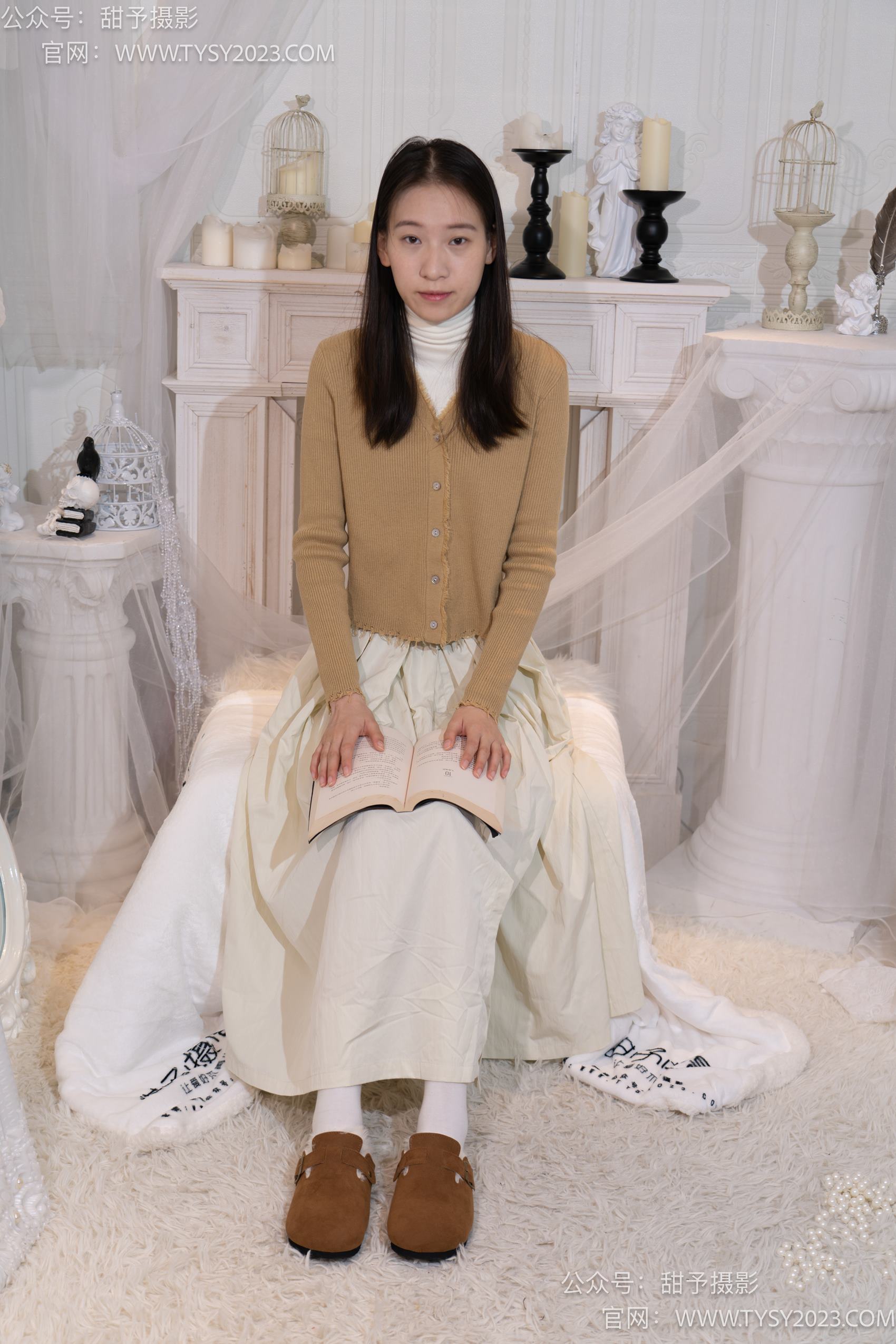 图片[35]-甜予摄影 NO.013 帆帆-平底鞋、白棉袜、裸足[130P] – 速更版-美库