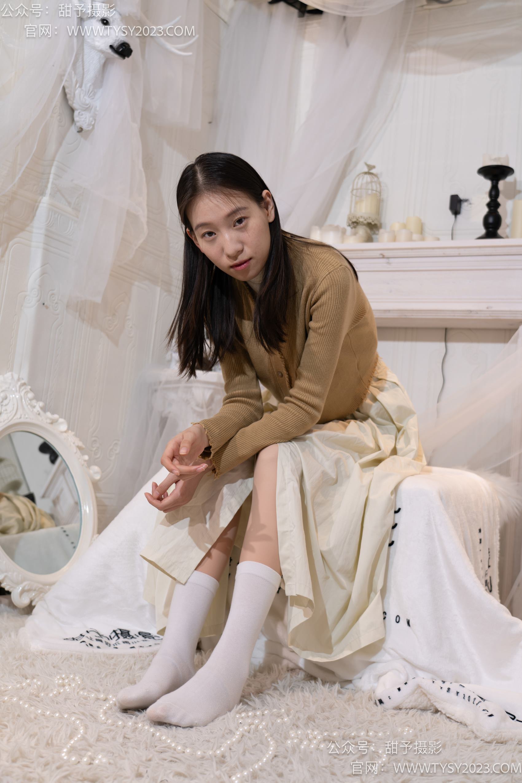 图片[65]-甜予摄影 NO.013 帆帆-平底鞋、白棉袜、裸足[130P] – 速更版-美库