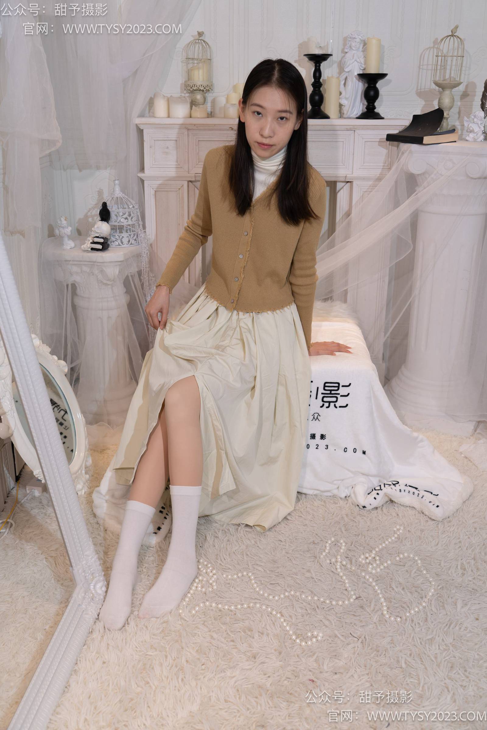 图片[89]-甜予摄影 NO.013 帆帆-平底鞋、白棉袜、裸足[130P] – 速更版-美库