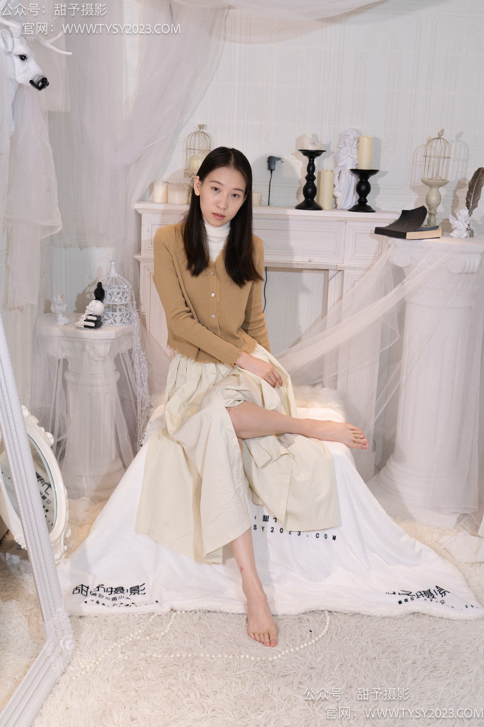 图片[119]-甜予摄影 NO.013 帆帆-平底鞋、白棉袜、裸足[130P] – 速更版-美库