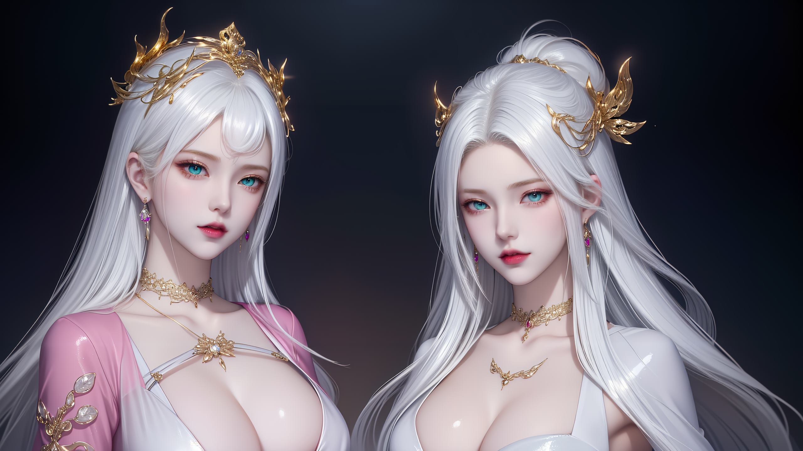 图片[10]-AI绘画 255 波塞西姐妹花[30P] – 速更版-美库