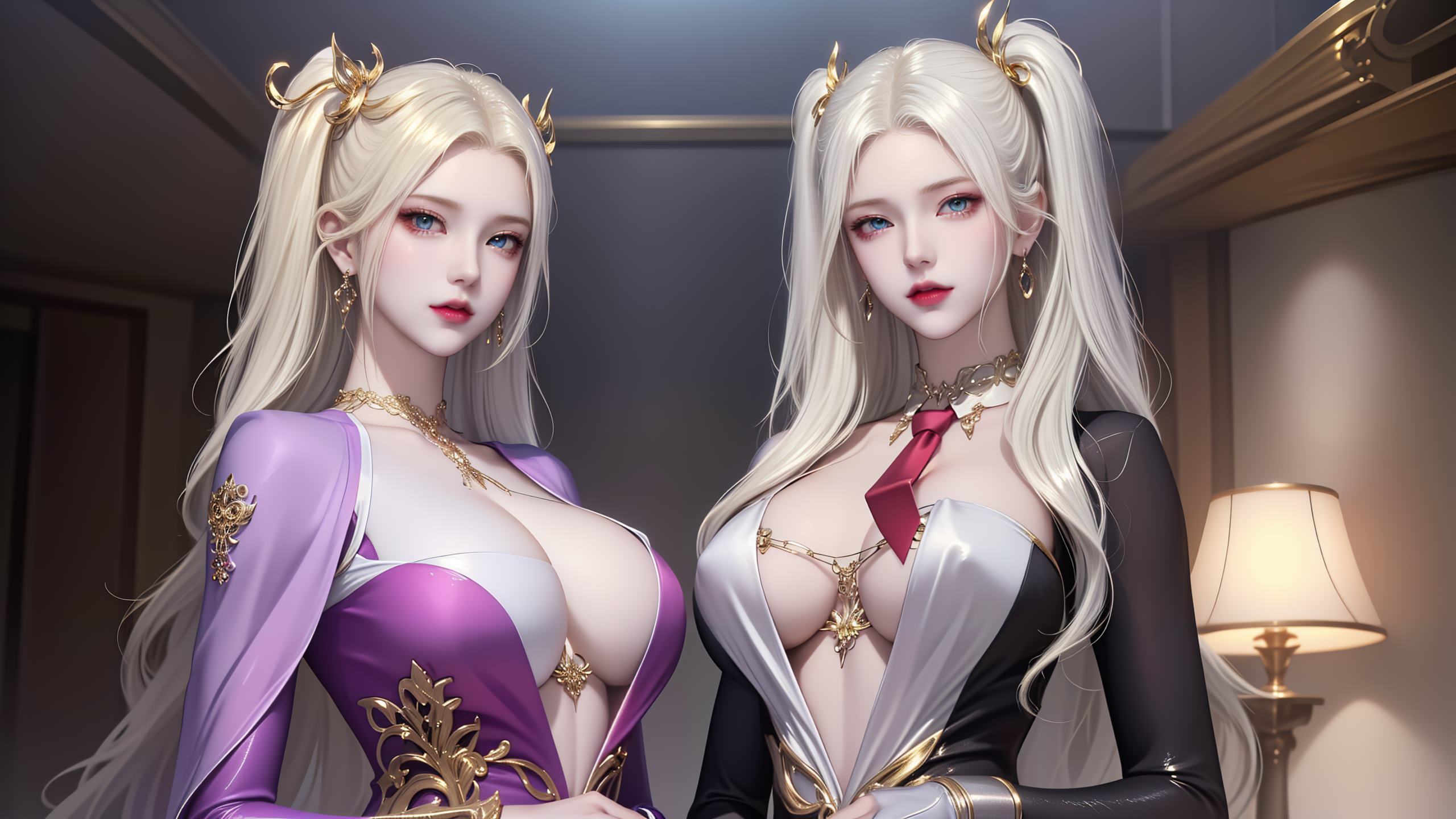 图片[12]-AI绘画 255 波塞西姐妹花[30P] – 速更版-美库