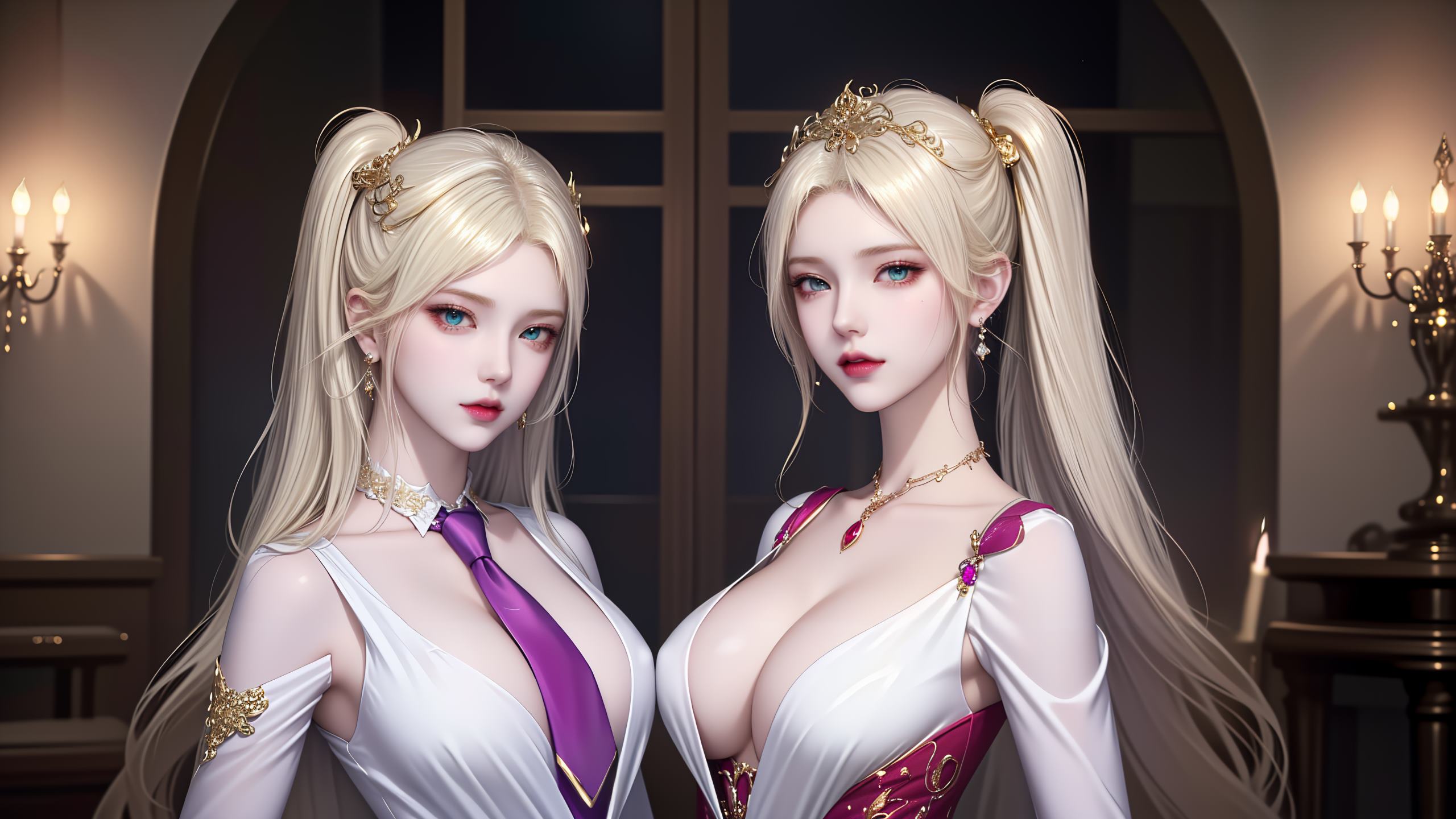 图片[13]-AI绘画 255 波塞西姐妹花[30P] – 速更版-美库