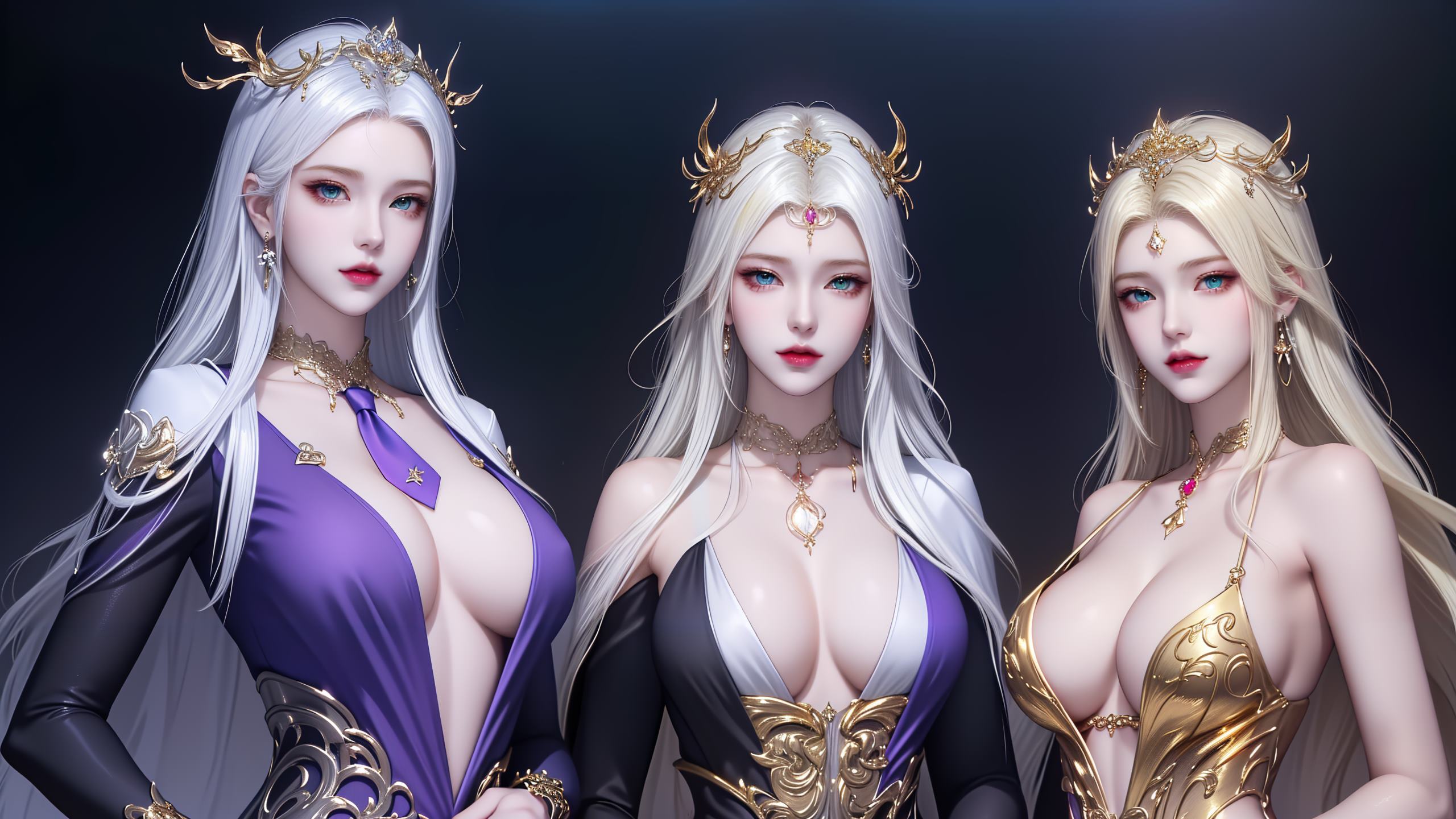 图片[14]-AI绘画 255 波塞西姐妹花[30P] – 速更版-美库