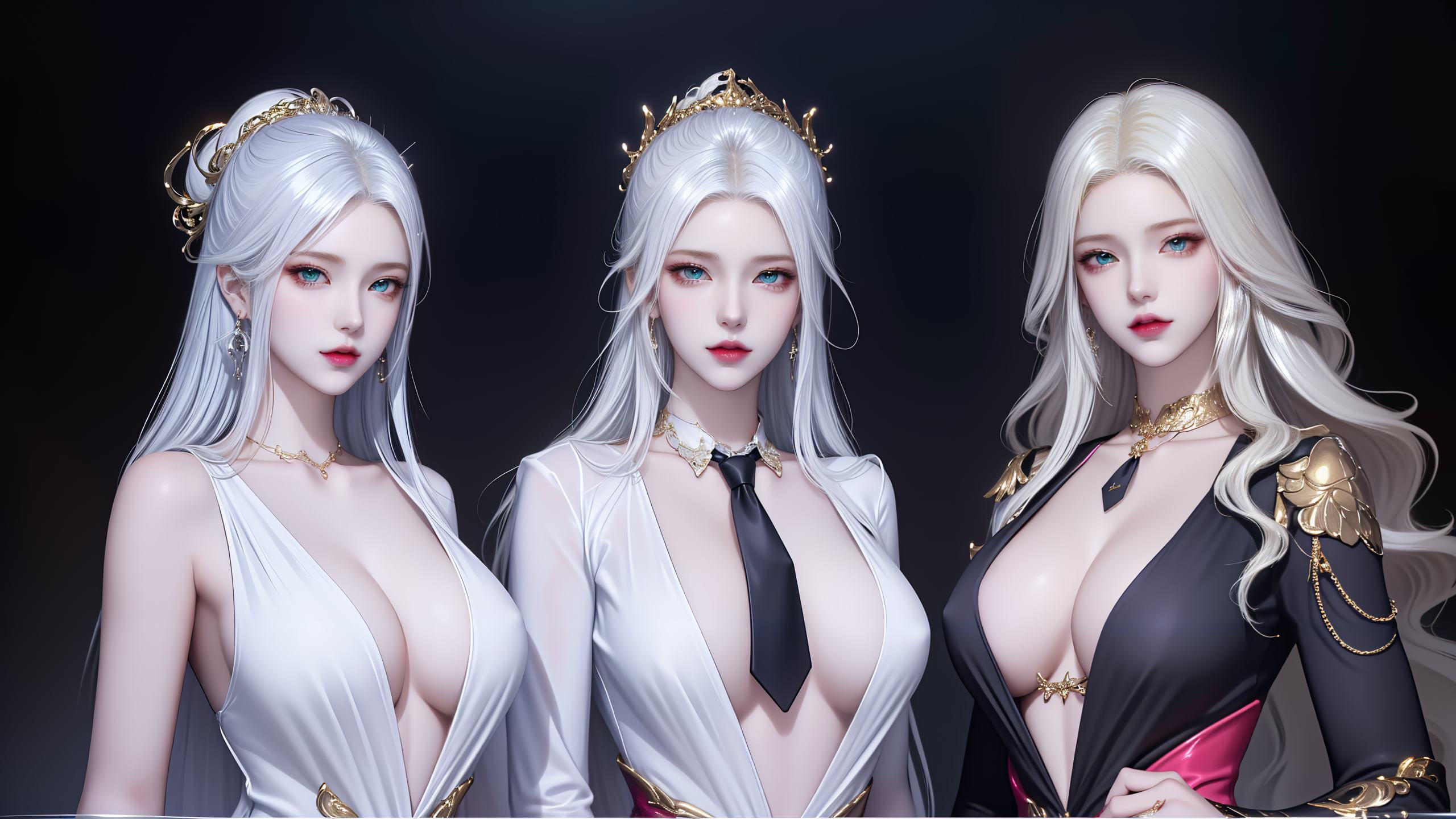 图片[16]-AI绘画 255 波塞西姐妹花[30P] – 速更版-美库