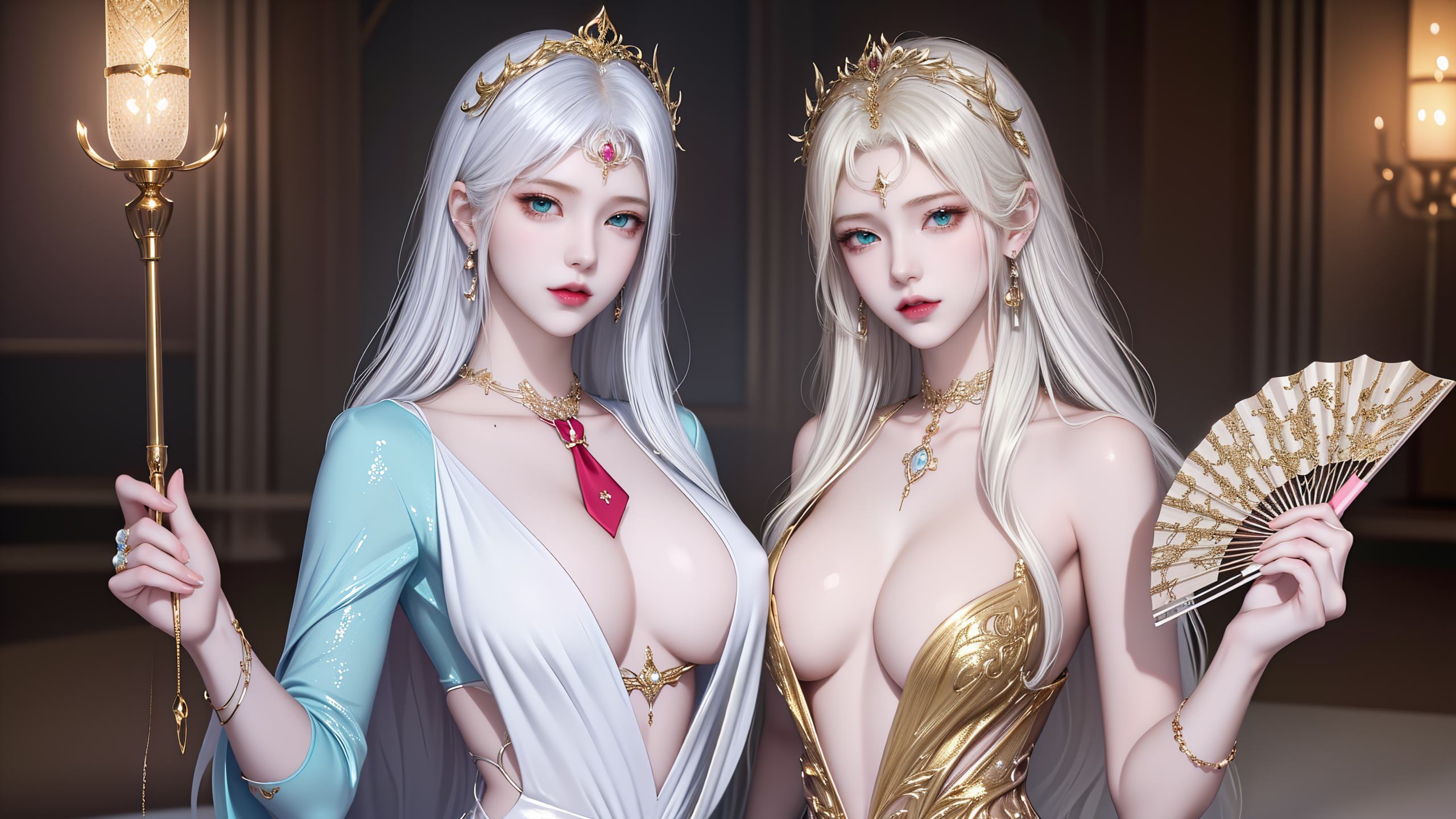 图片[20]-AI绘画 255 波塞西姐妹花[30P] – 速更版-美库