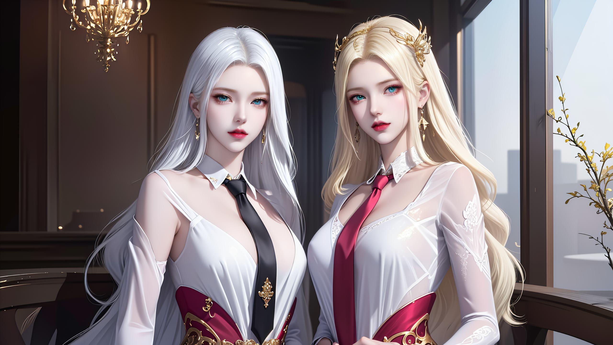 图片[22]-AI绘画 255 波塞西姐妹花[30P] – 速更版-美库