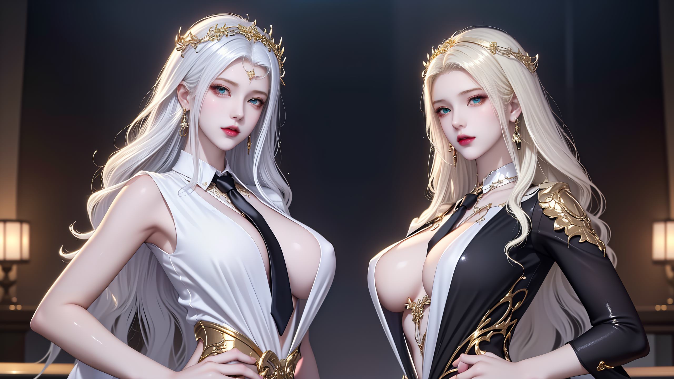 图片[23]-AI绘画 255 波塞西姐妹花[30P] – 速更版-美库