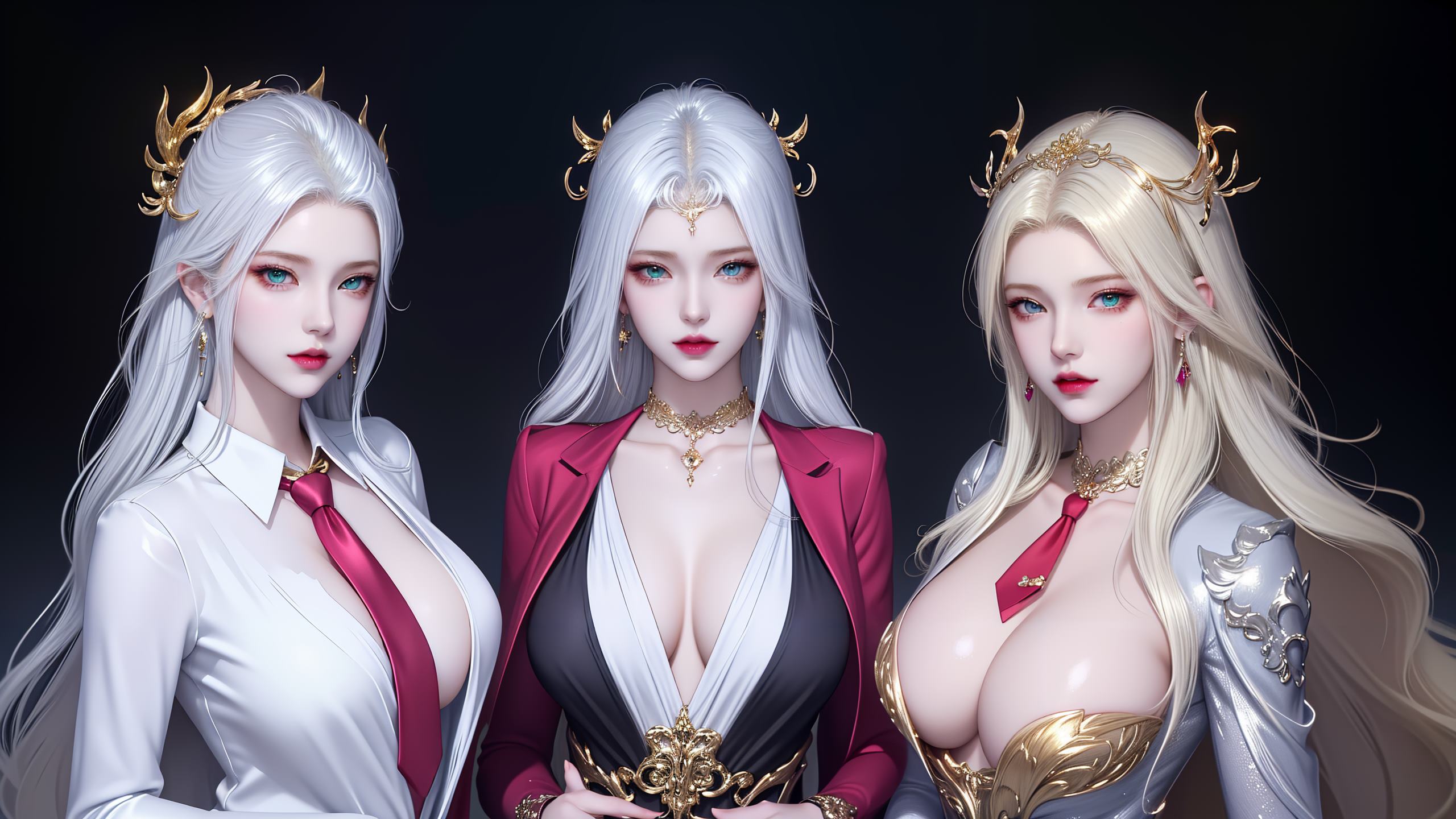 图片[24]-AI绘画 255 波塞西姐妹花[30P] – 速更版-美库