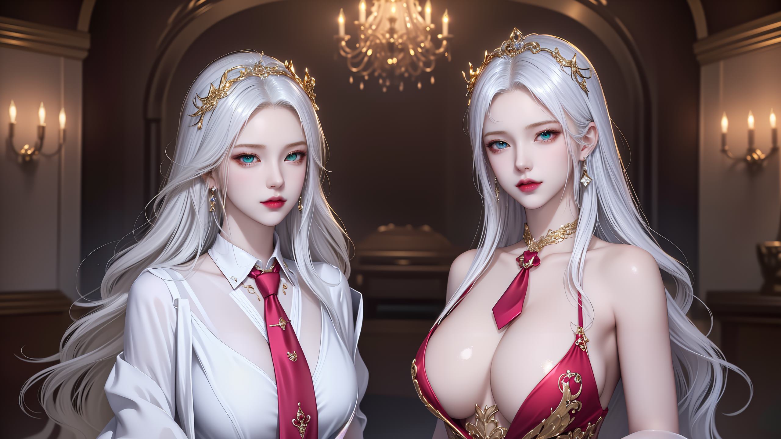 图片[28]-AI绘画 255 波塞西姐妹花[30P] – 速更版-美库