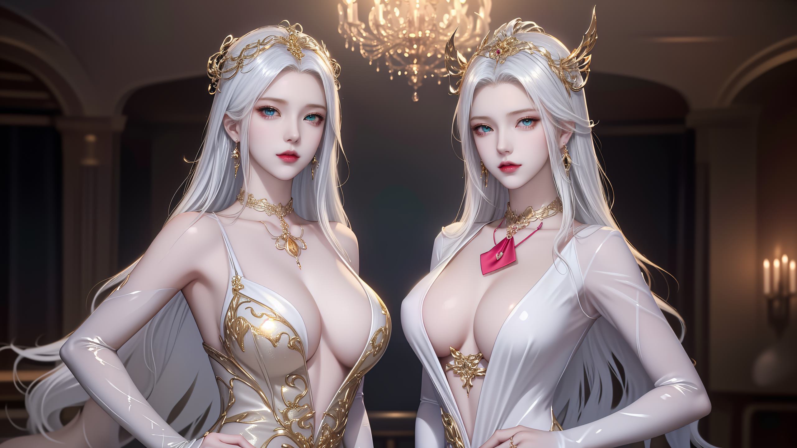 图片[29]-AI绘画 255 波塞西姐妹花[30P] – 速更版-美库