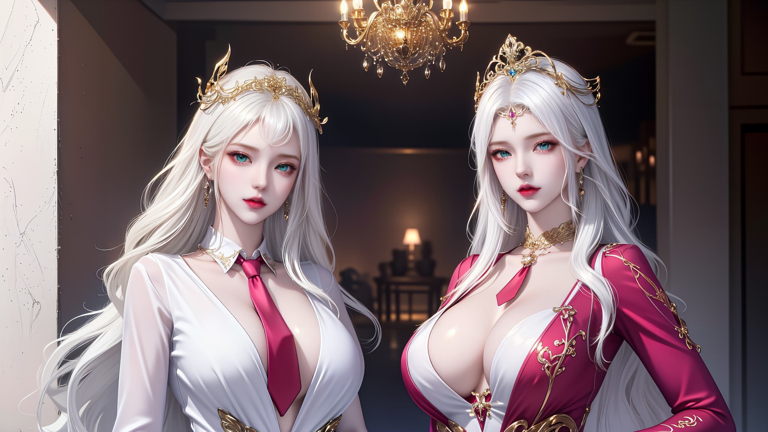 图片[30]-AI绘画 255 波塞西姐妹花[30P] – 速更版-美库