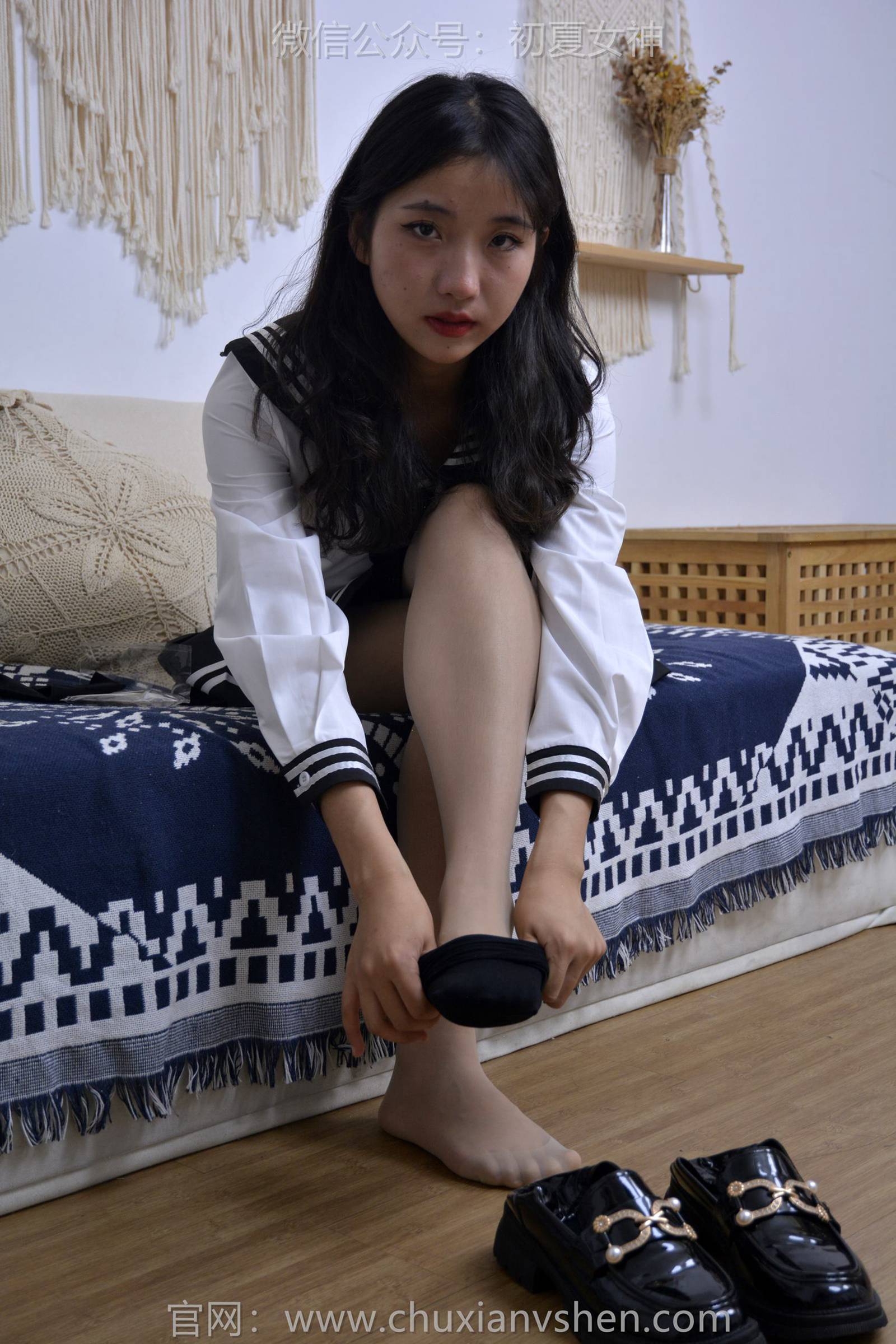 图片[92]-初夏女神 NO.121 点点 黑白海军服[140P] – 速更版-美库